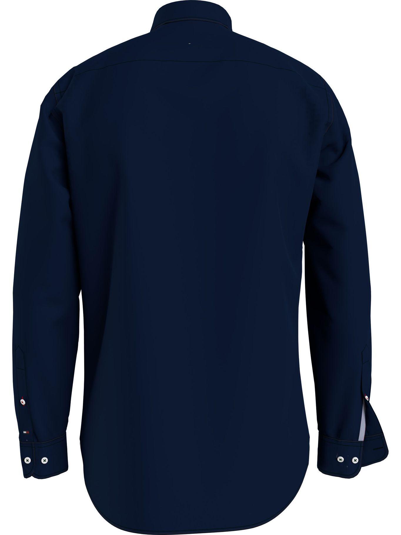 Camisa Classic Flex Poplin Azul Tommy Hilfiger-1