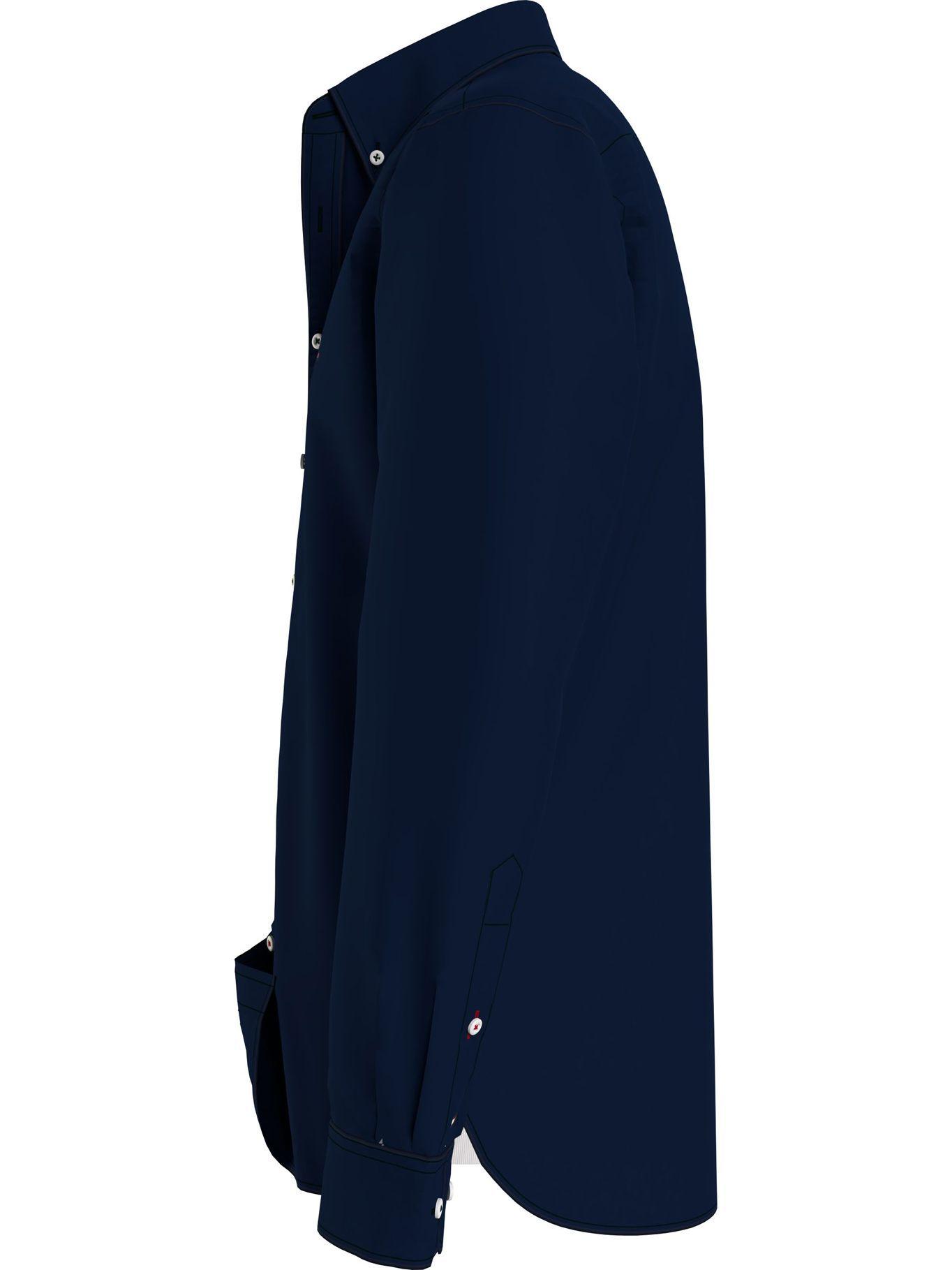 Camisa Classic Flex Poplin Azul Tommy Hilfiger-3