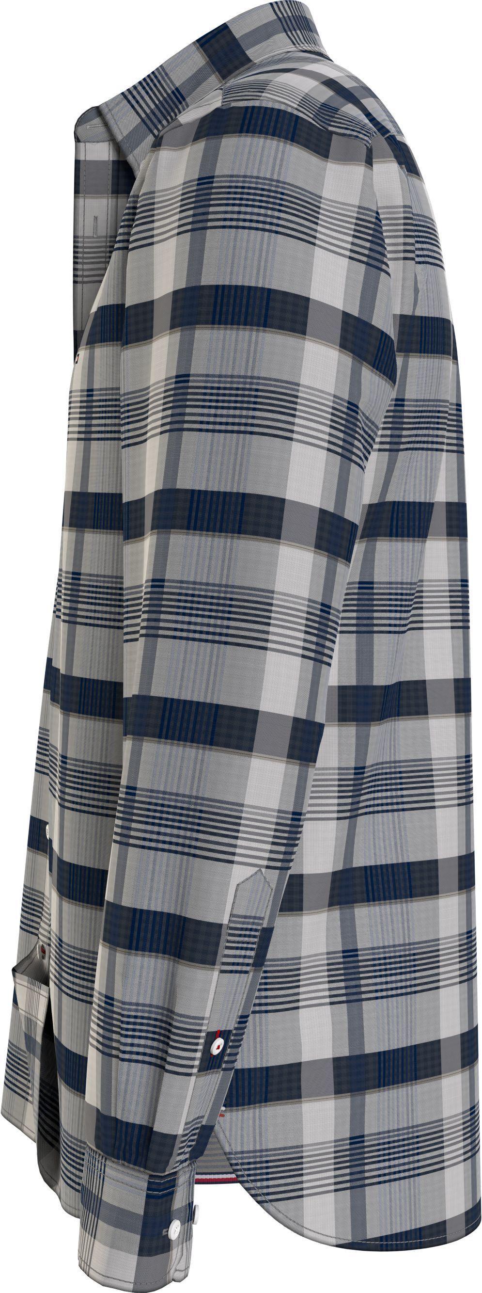 Camisa A Cuadros Vichy Regular Fit Gris Tommy Hilfiger-3