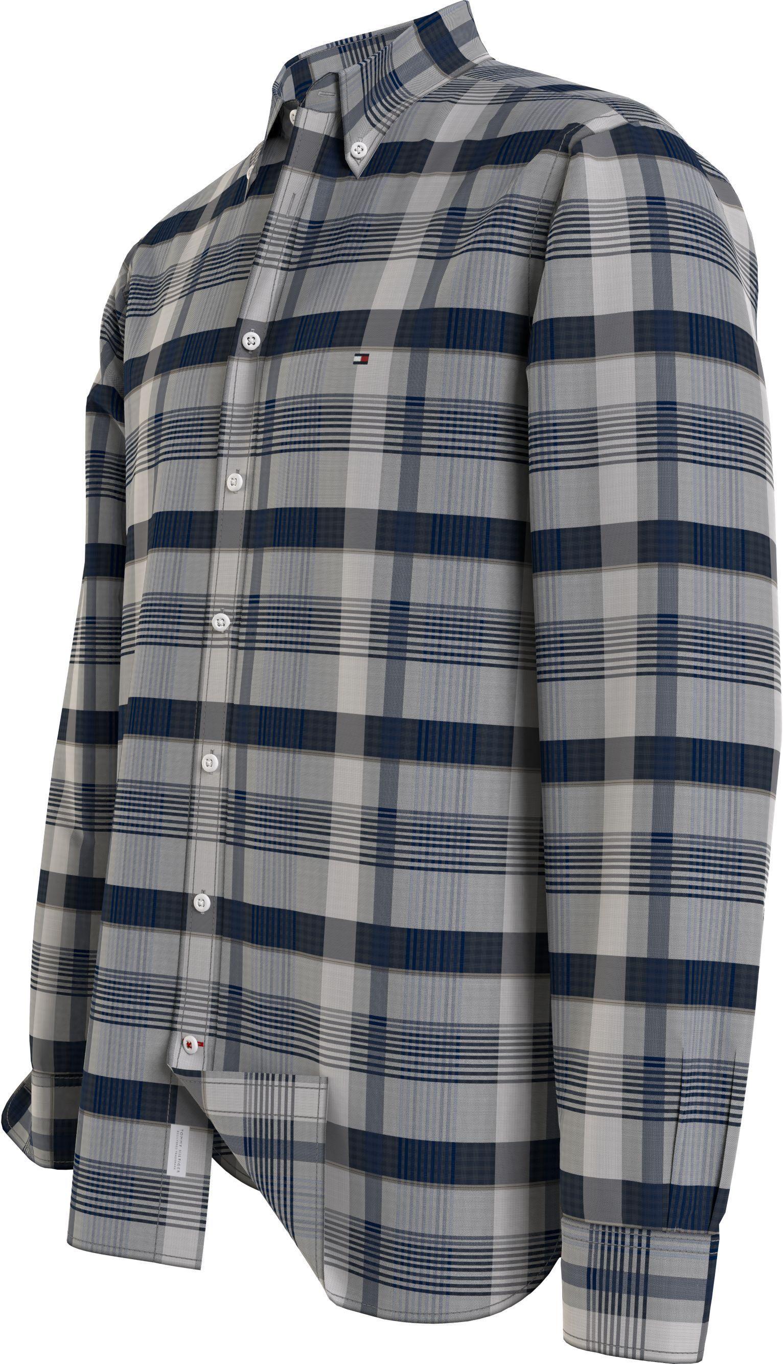 Camisa A Cuadros Vichy Regular Fit Gris Tommy Hilfiger-2