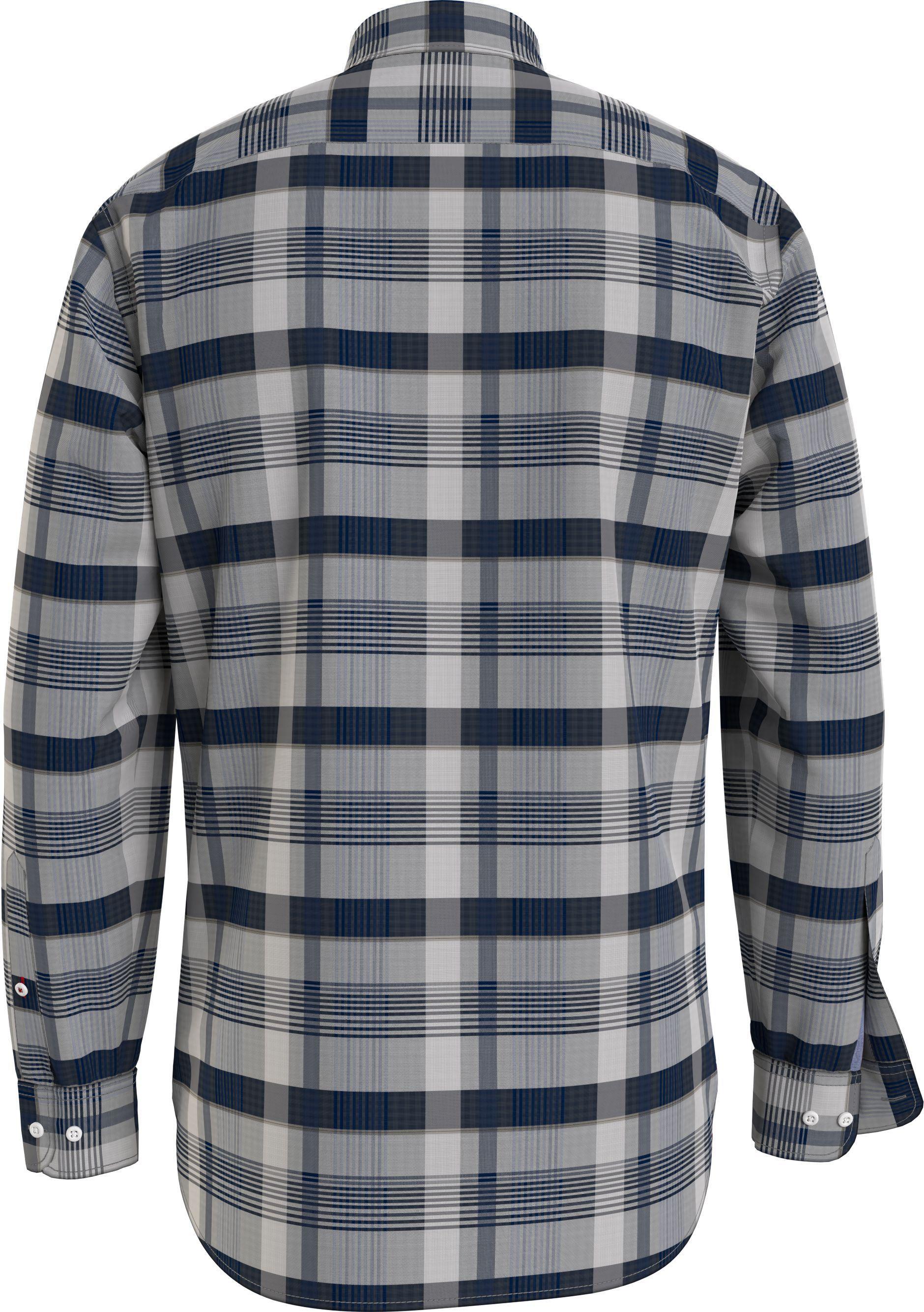 Camisa A Cuadros Vichy Regular Fit Gris Tommy Hilfiger-1