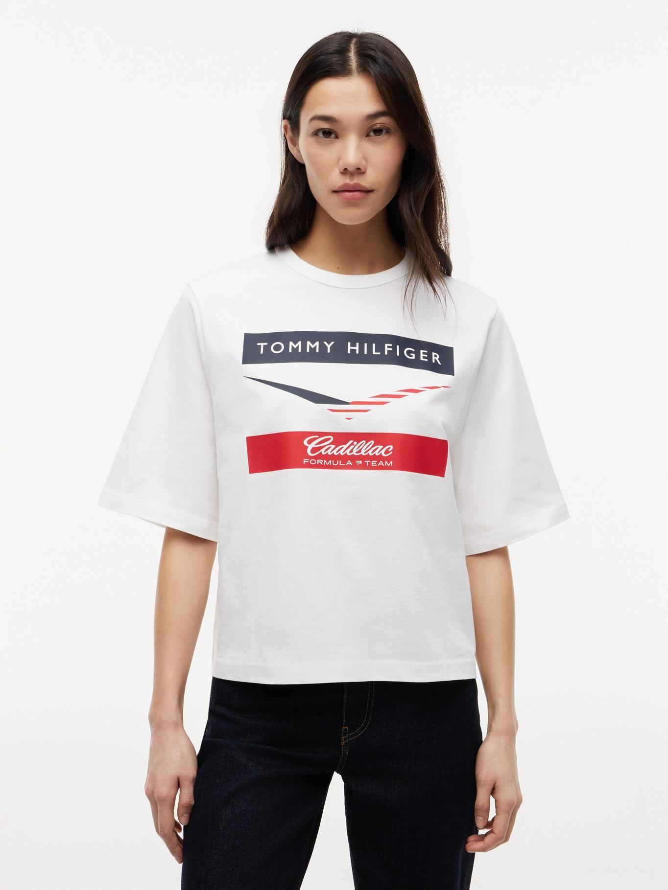 Polera TH x Cadillac F1® Relaxed Blanco Tommy Hilfiger-0