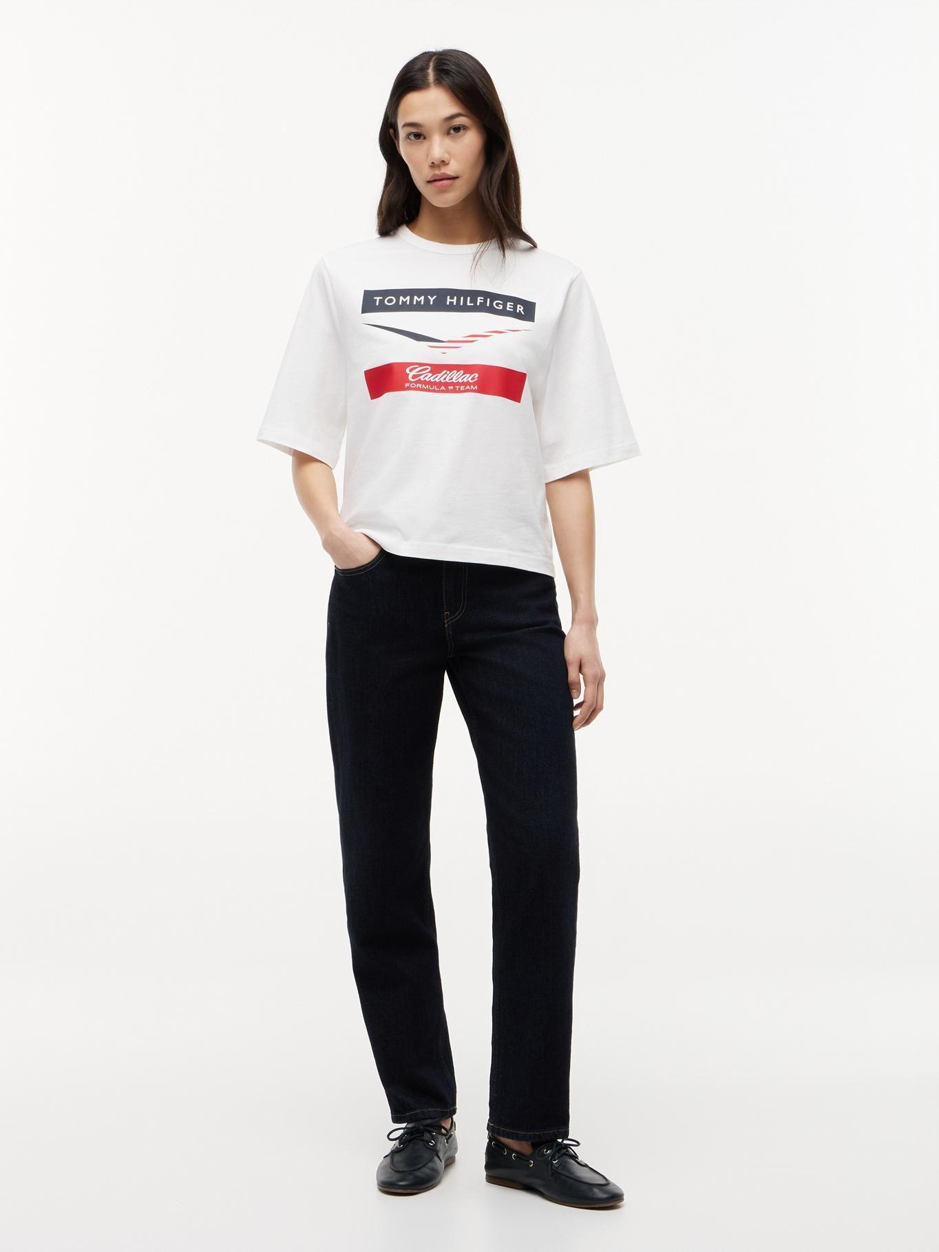 Polera TH x Cadillac F1® Relaxed Blanco Tommy Hilfiger-1