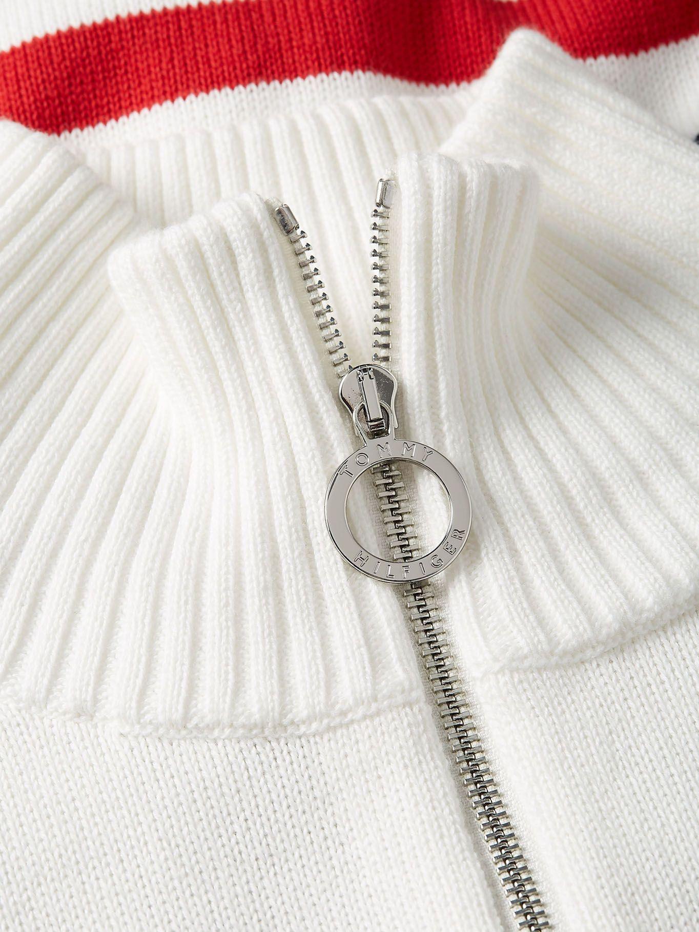 Sweater  Medio Cierre Blanco Tommy Hilfiger JL2-2