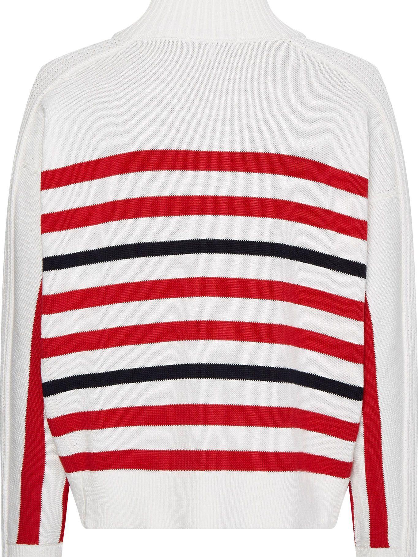 Sweater  Medio Cierre Blanco Tommy Hilfiger JL2-1