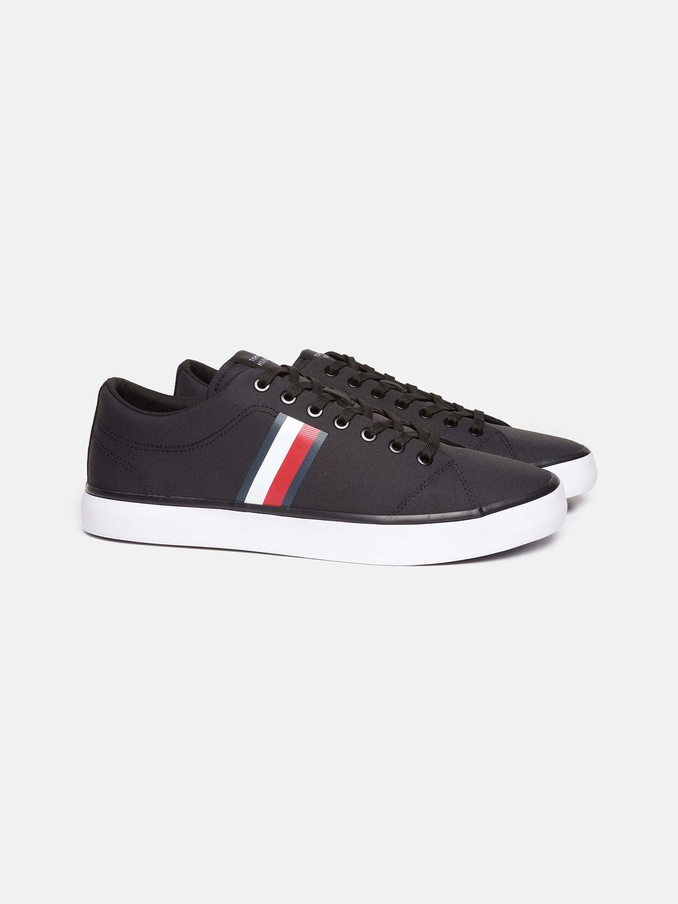 Zapatillas Con Logo En La Cinta Negro Tommy Hilfiger-0