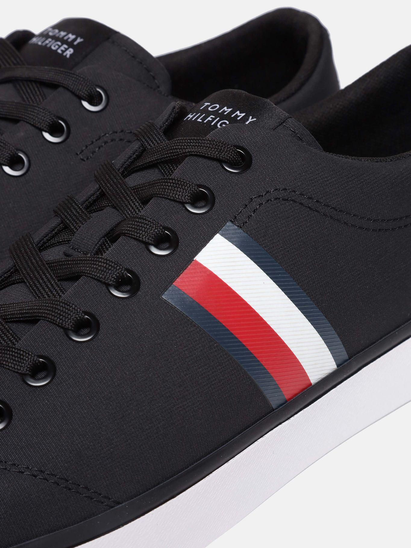 Zapatillas Con Logo En La Cinta Negro Tommy Hilfiger-4
