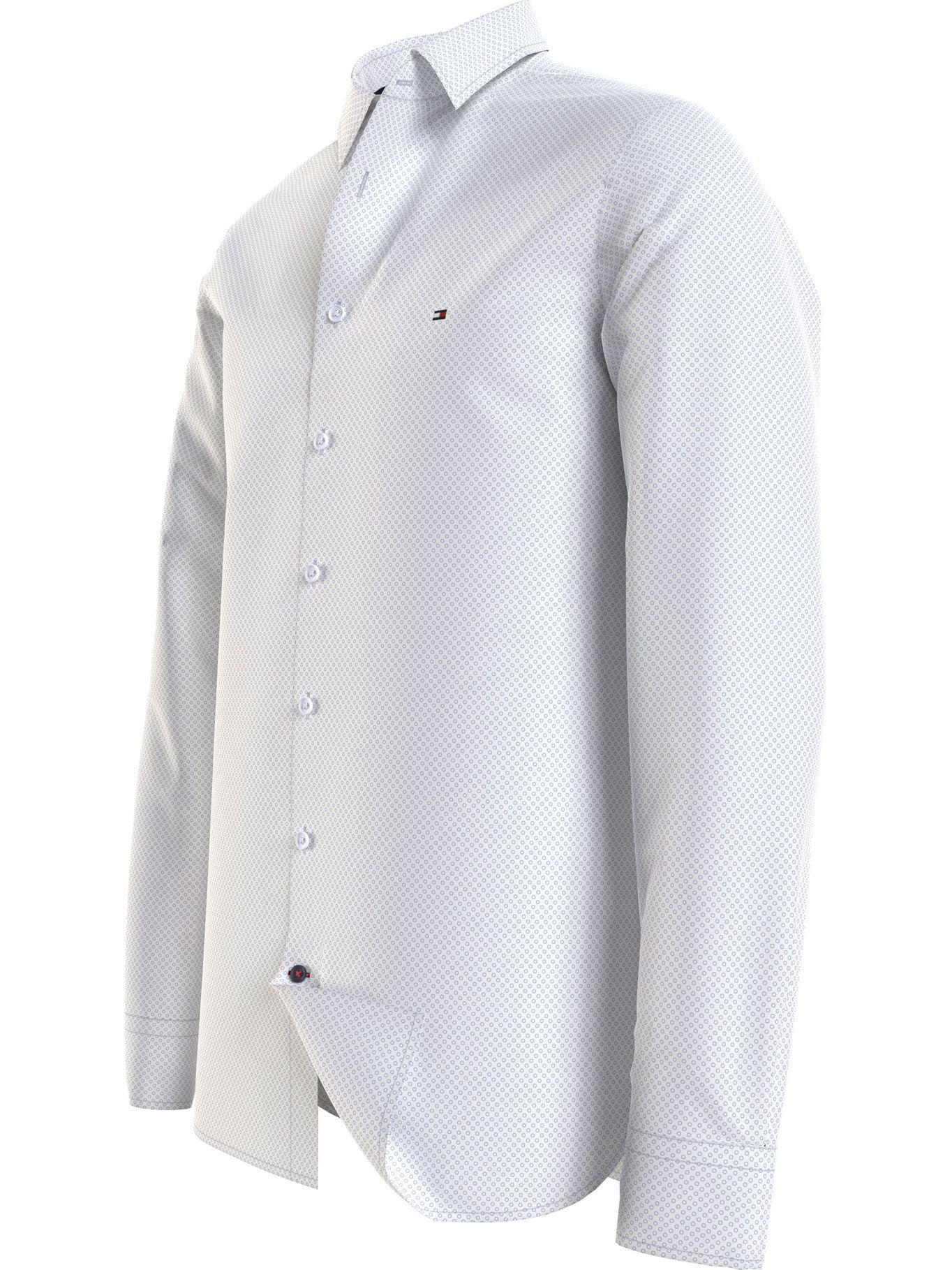 Camisa Th Flex Dot Print Blanco Tommy Hilfiger-0