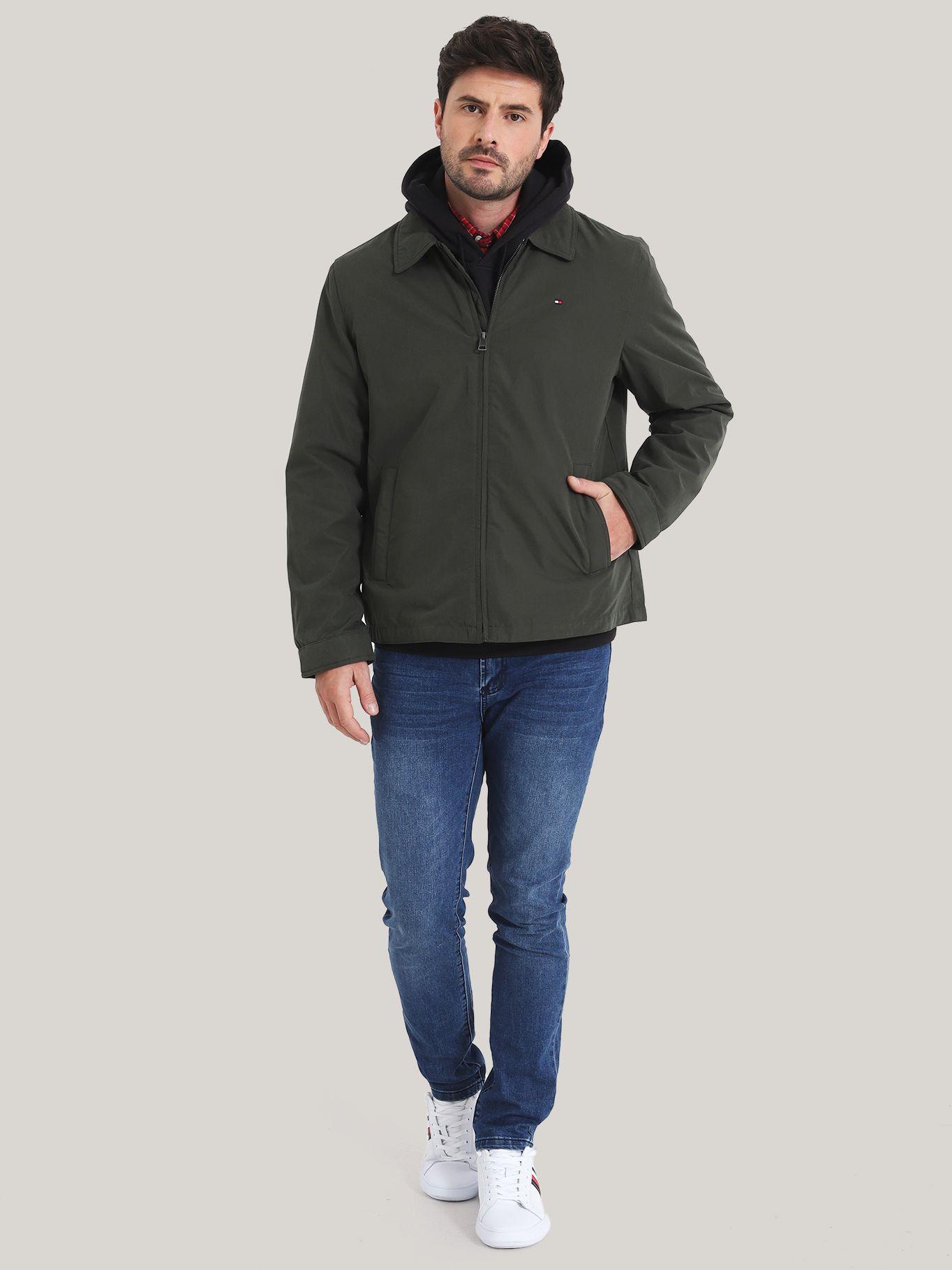 Chaqueta Classic Laydown Con Logo Verde Tommy Hilfiger-1