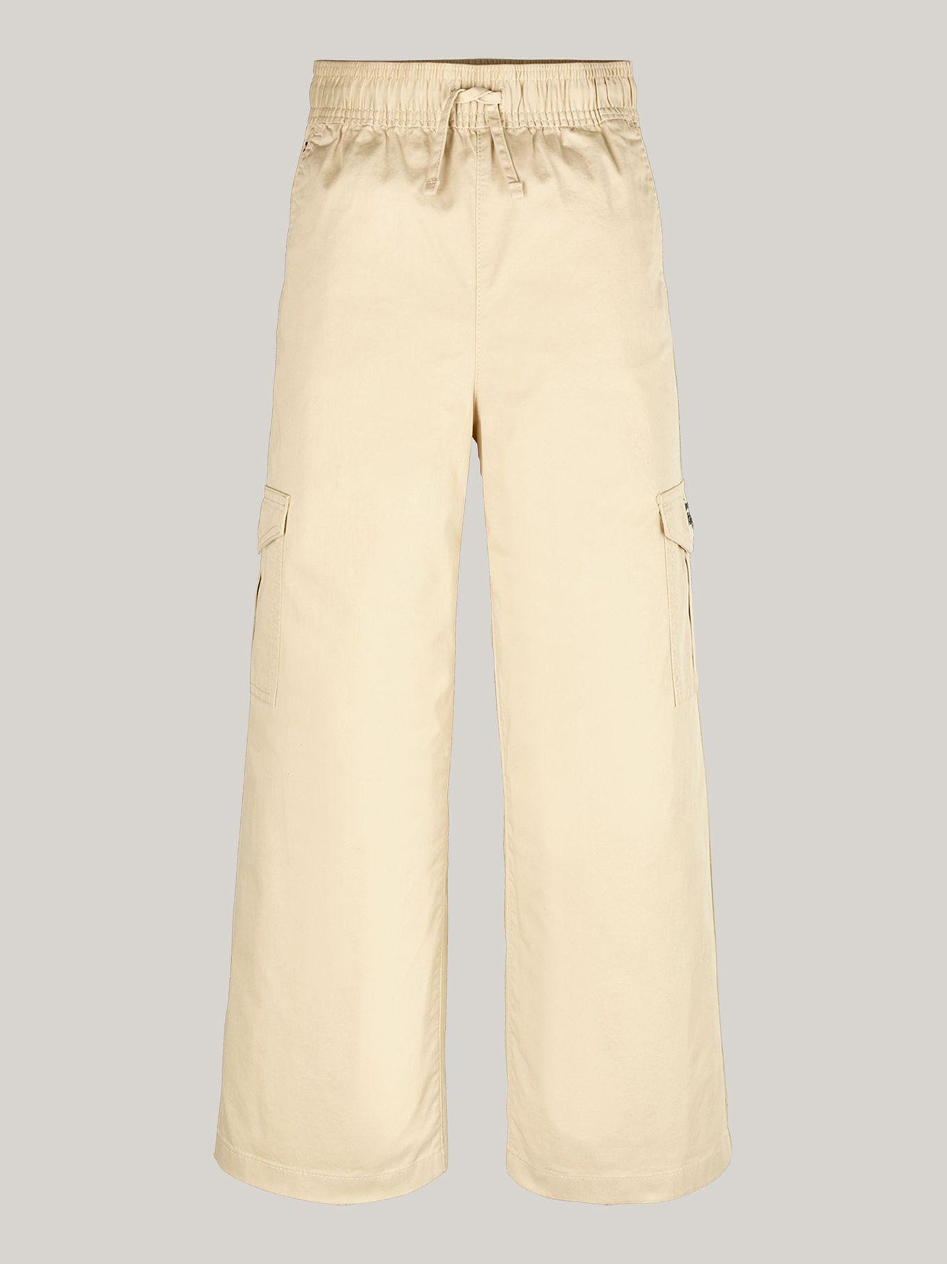 Pantalón Solid Con Pierna Ancha Beige Tommy Hilfiger-4