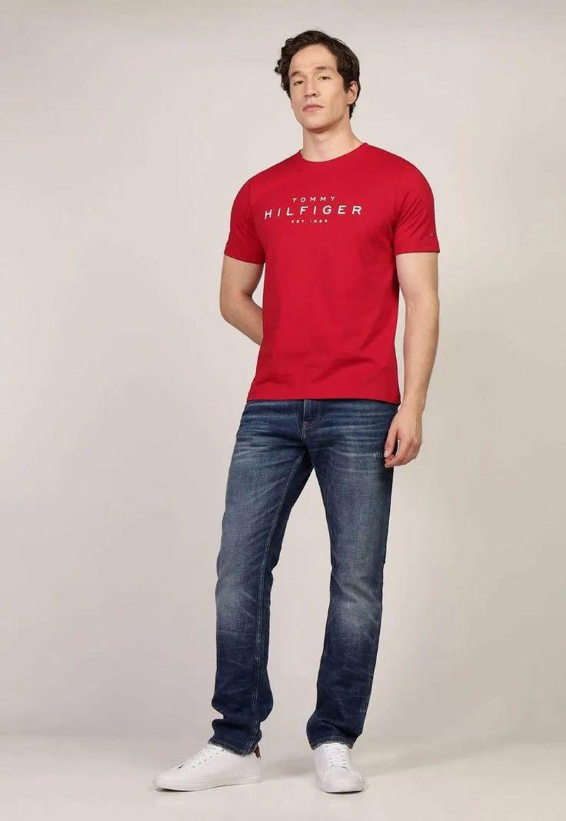 Polera Big Logo Regular Fit Rojo Tommy Hilfiger-1