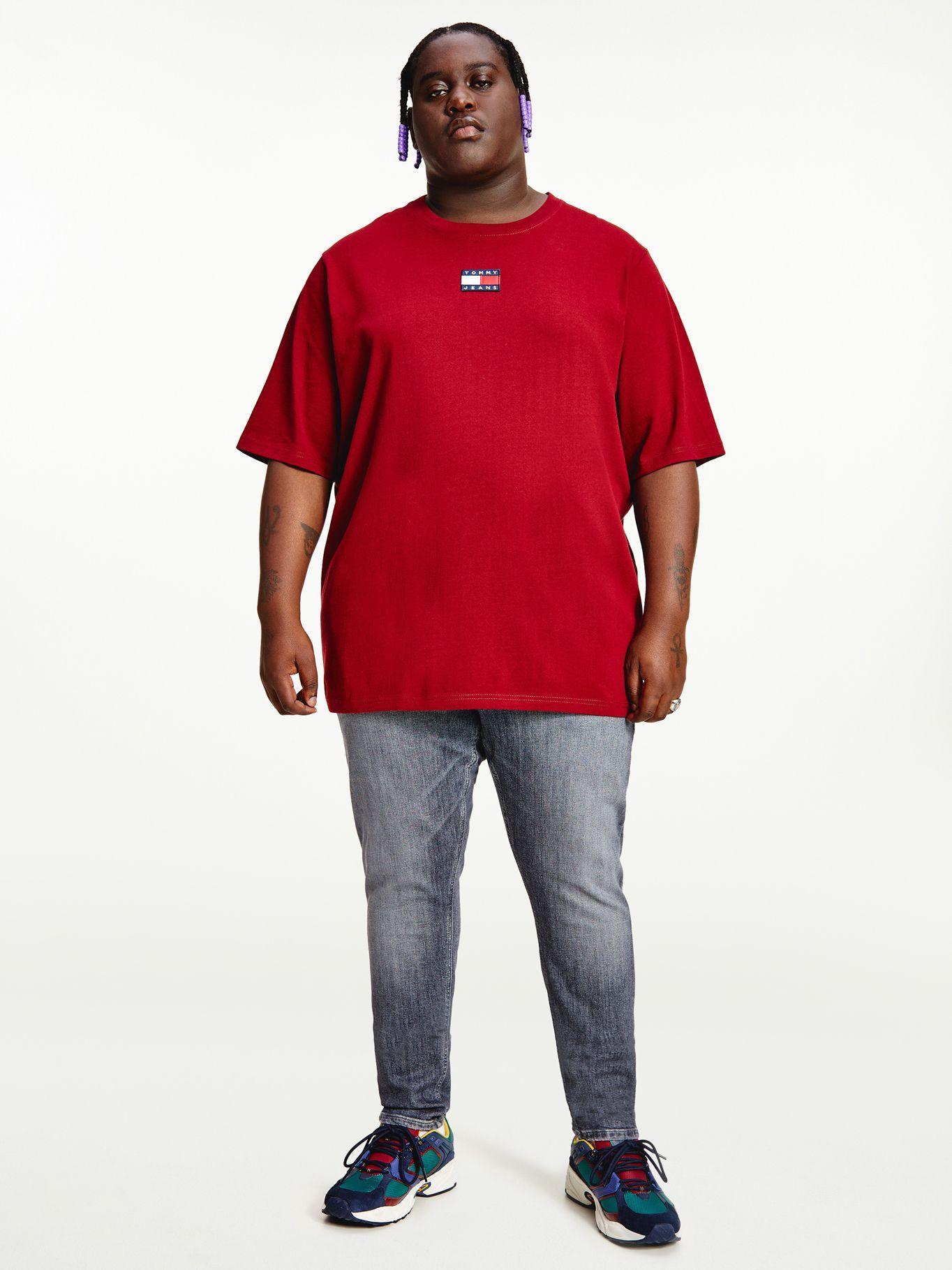 Polera Plus Center Rojo Tommy Jeans E2-0