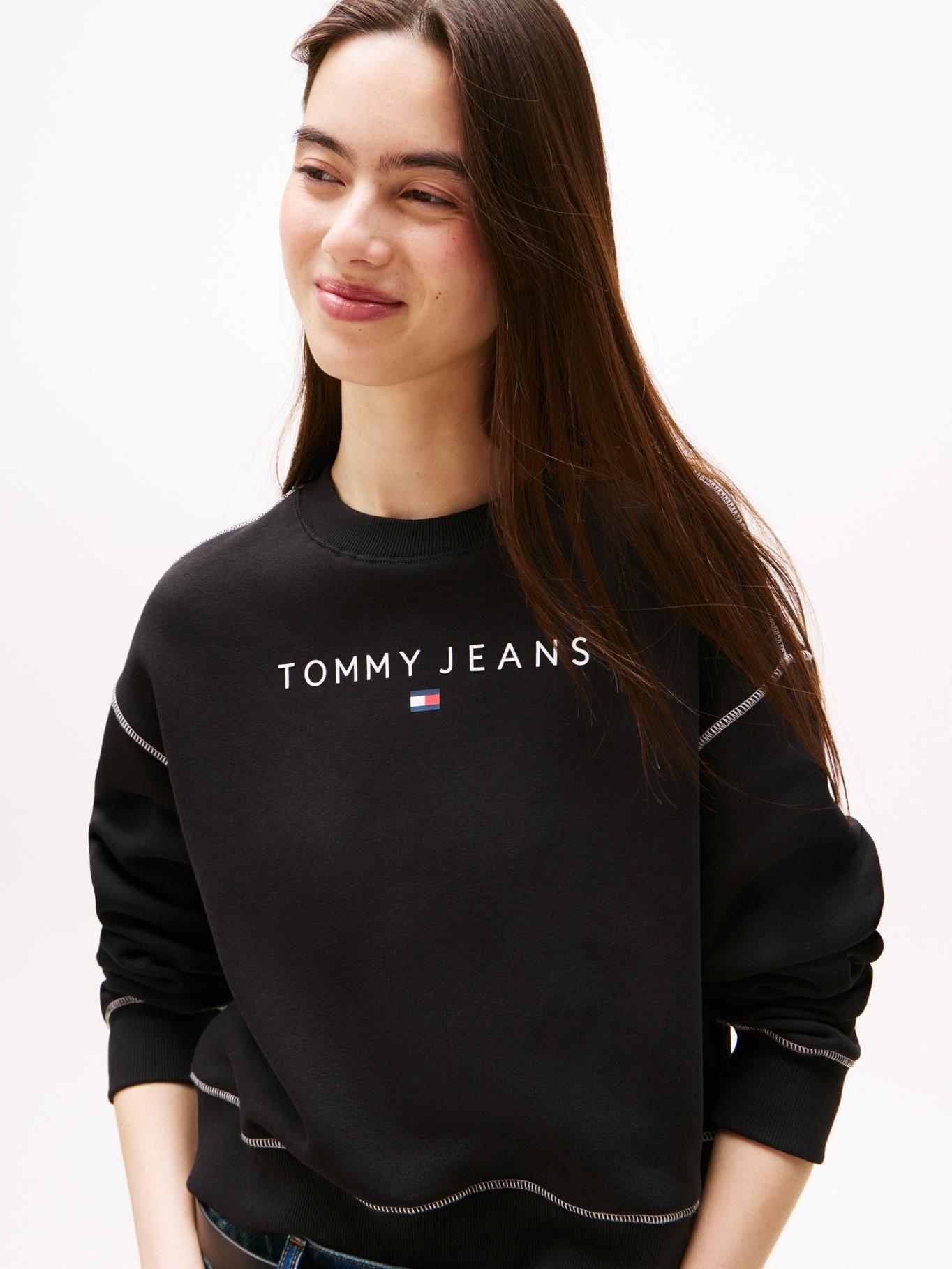 Polerón Relaxed Fit Con Logo Negro Tommy Jeans-3