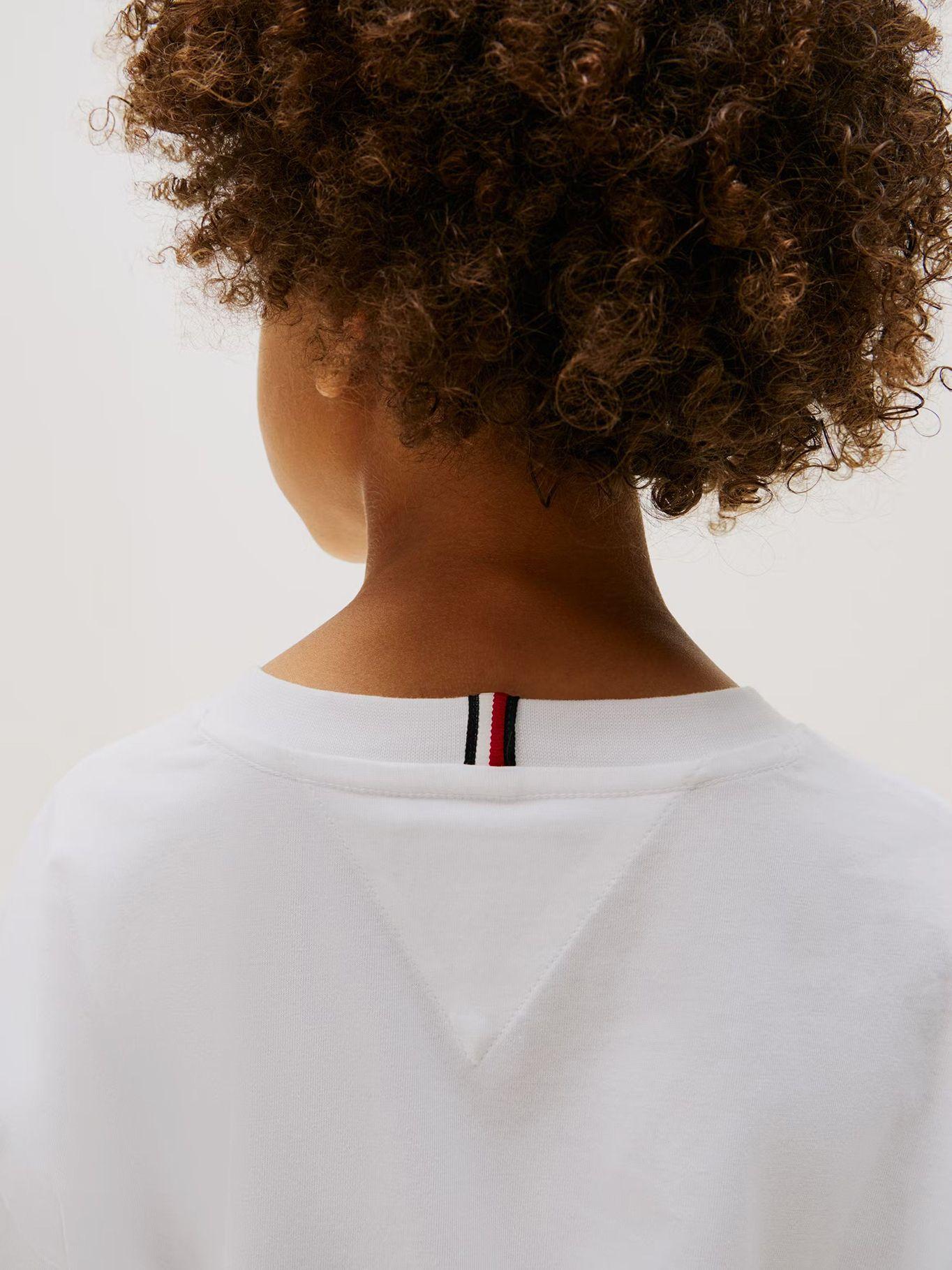 Polera De Cuello Redondo Bordado Blanco Tommy Hilfiger-3