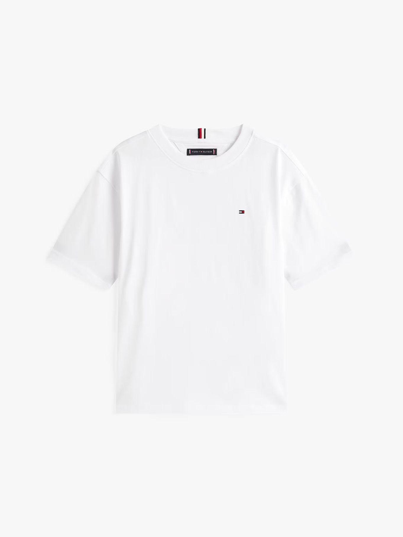 Polera De Cuello Redondo Bordado Blanco Tommy Hilfiger-4