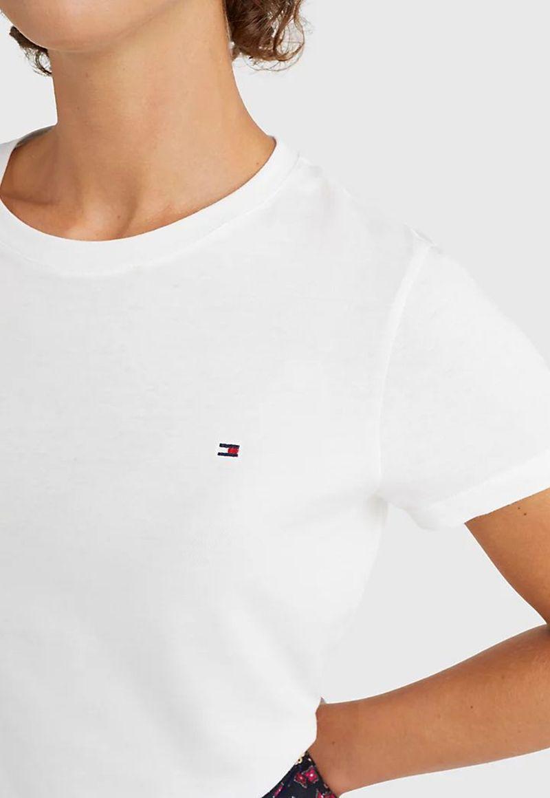 Polera Heritage C-Neck Blanco Tommy Hilfiger-3