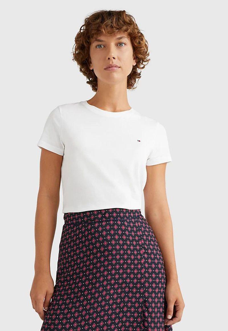 Polera Heritage C-Neck Blanco Tommy Hilfiger-0