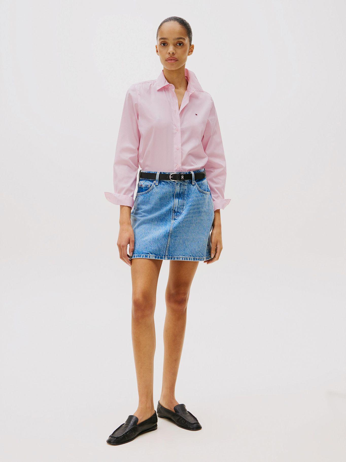 Camisa Popelín Regular/Fit Rosado Tommy Hilfiger-1