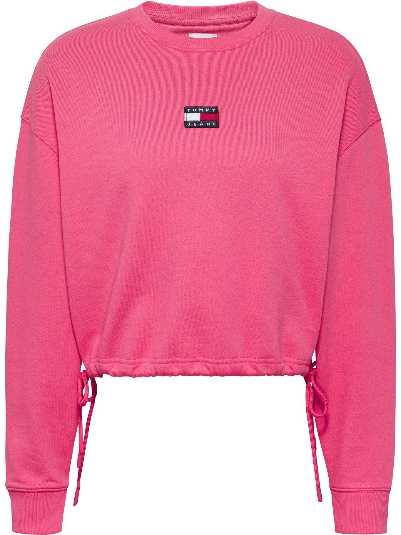 Polerón Cropped Con Parche Rosado Tommy Jeans JN2-0