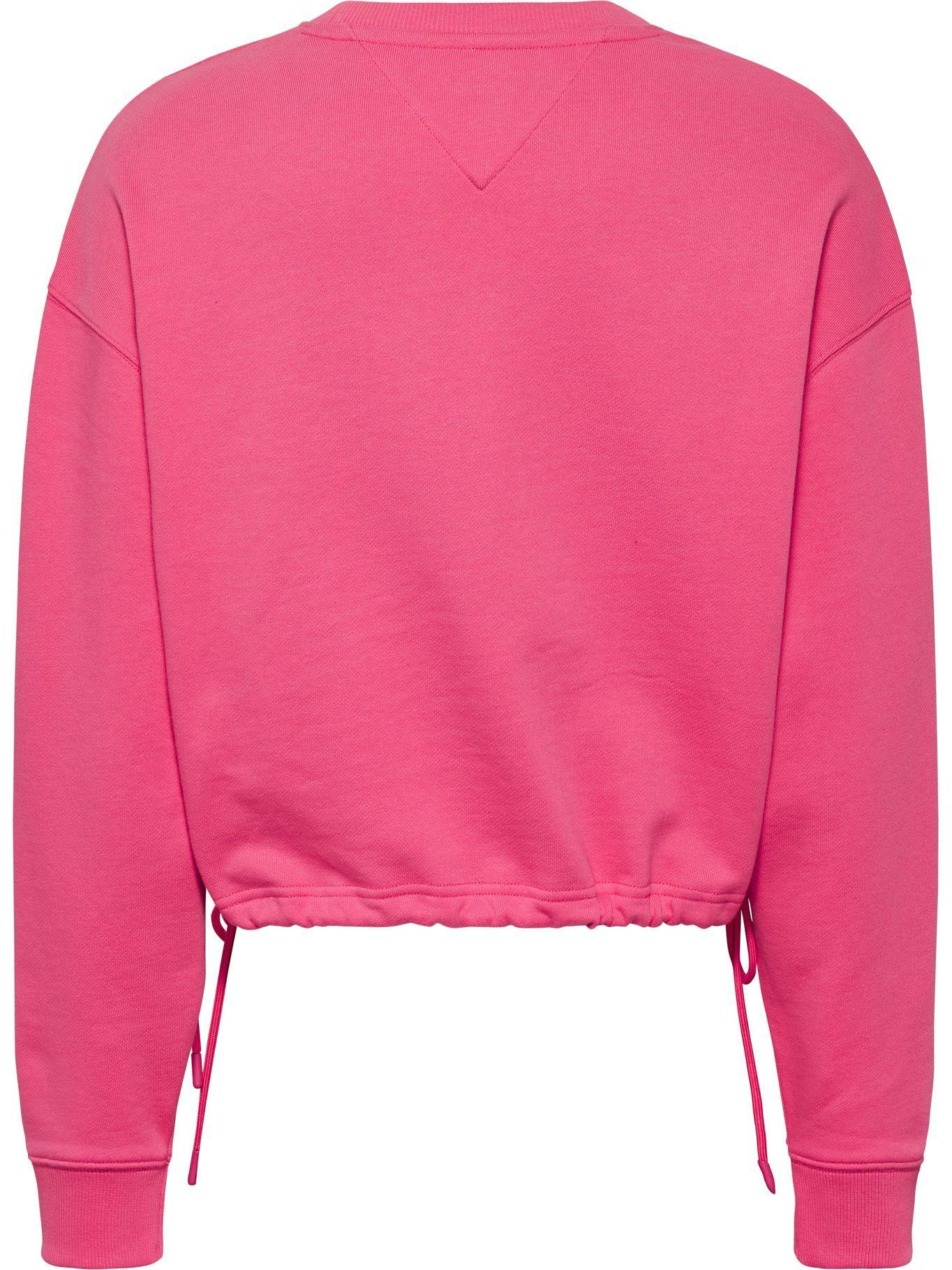 Polerón Cropped Con Parche Rosado Tommy Jeans JN2-1