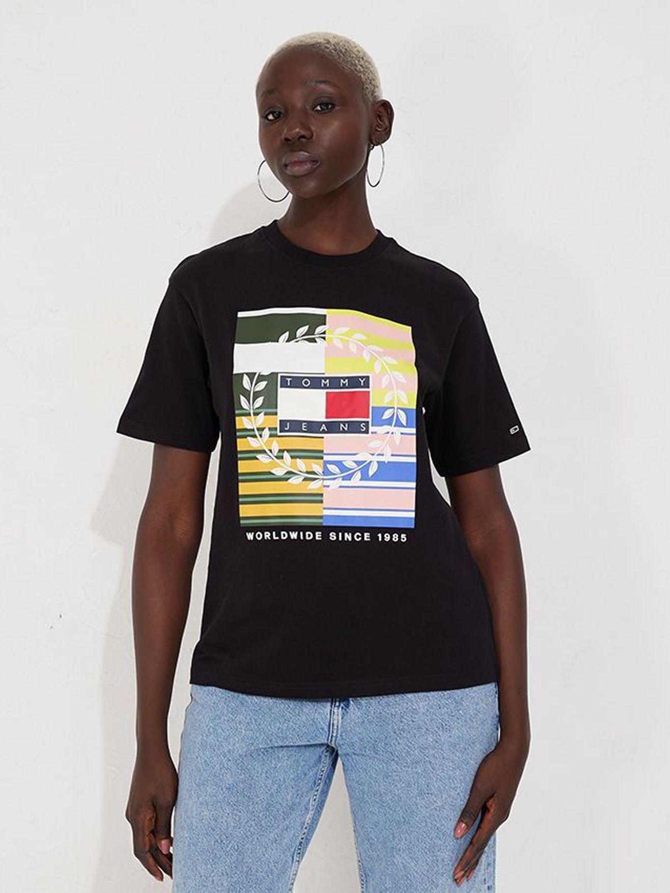 Polera Relaxed Con Logo Negro Tommy Jeans-0