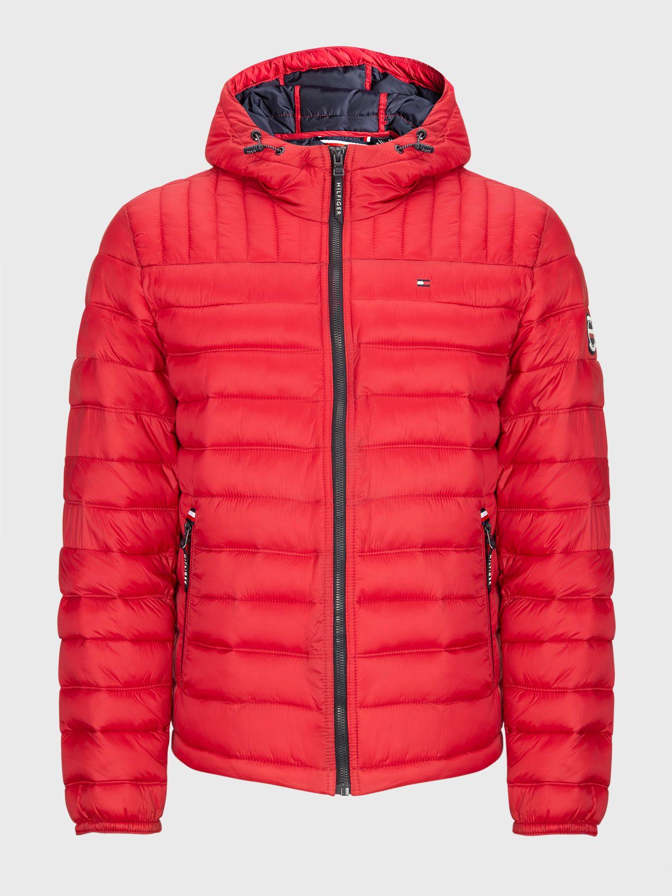 Parka Weight Quilted Colorblock Rojo Tommy Hilfiger-0