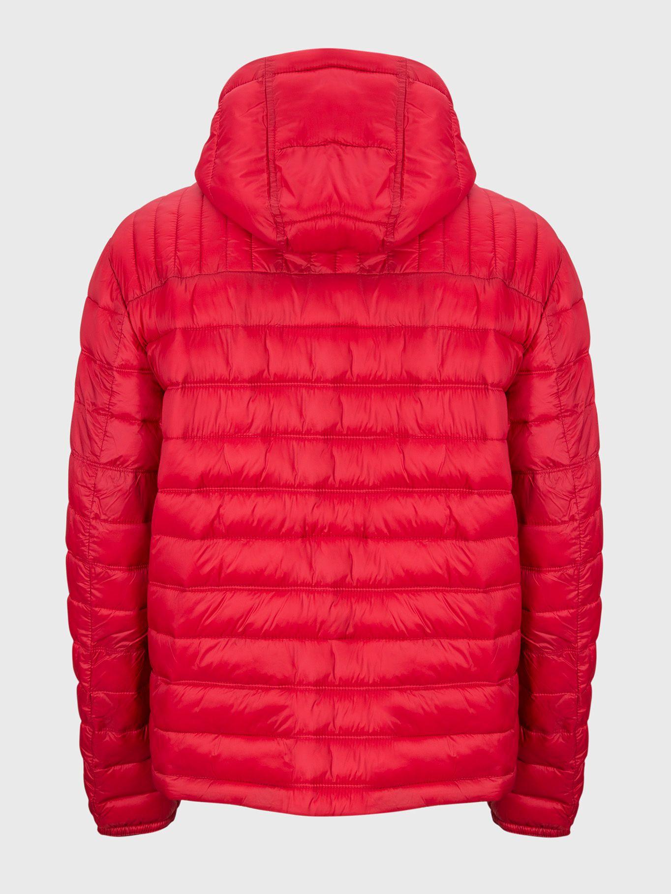 Parka Weight Quilted Colorblock Rojo Tommy Hilfiger-1