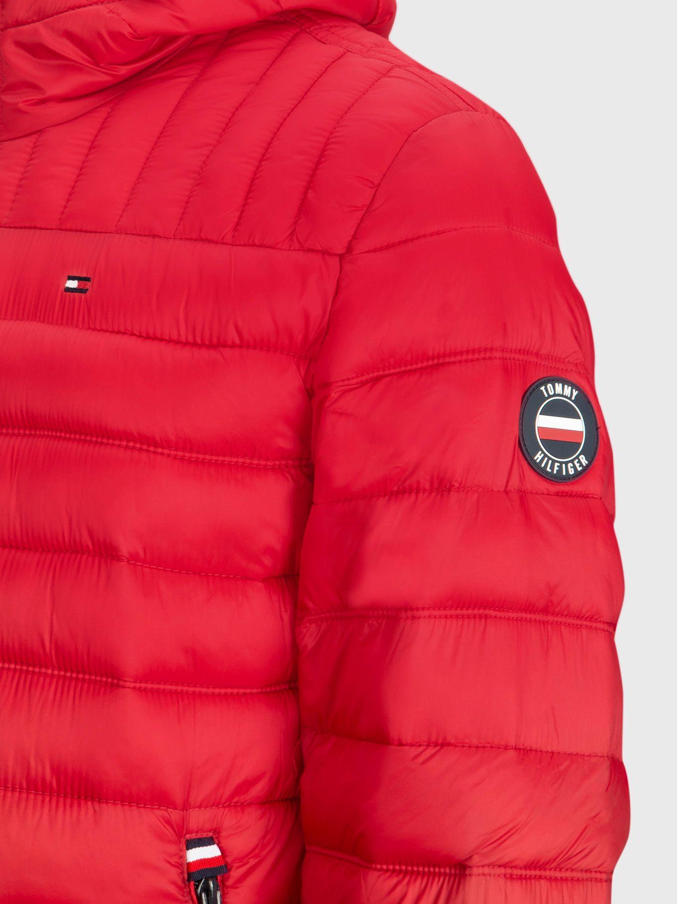 Parka Weight Quilted Colorblock Rojo Tommy Hilfiger-2