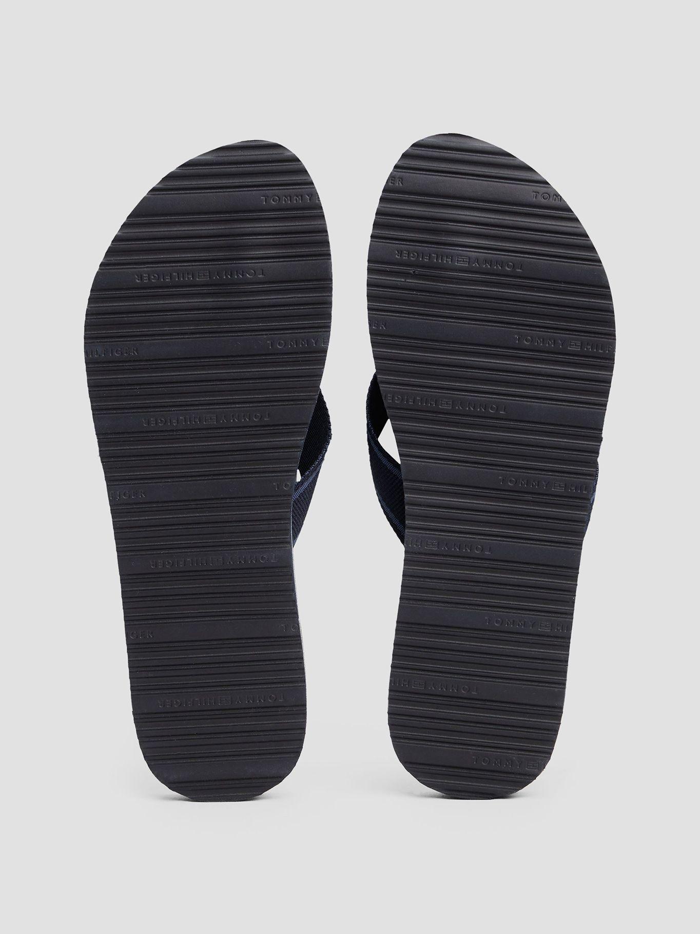 Sandalia Inscripción Tonal En Tiras Azul Tommy Hilfiger-3