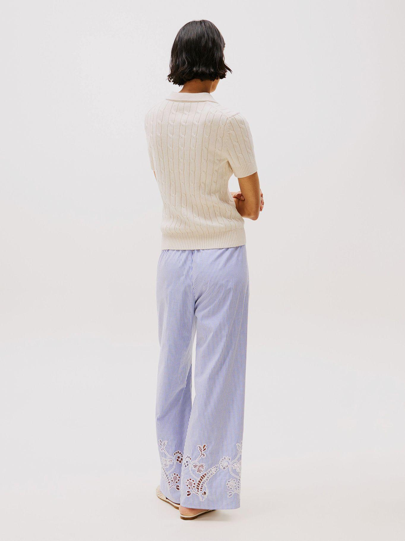 Sweater Cable Solid Blanco Tommy Hilfiger-2