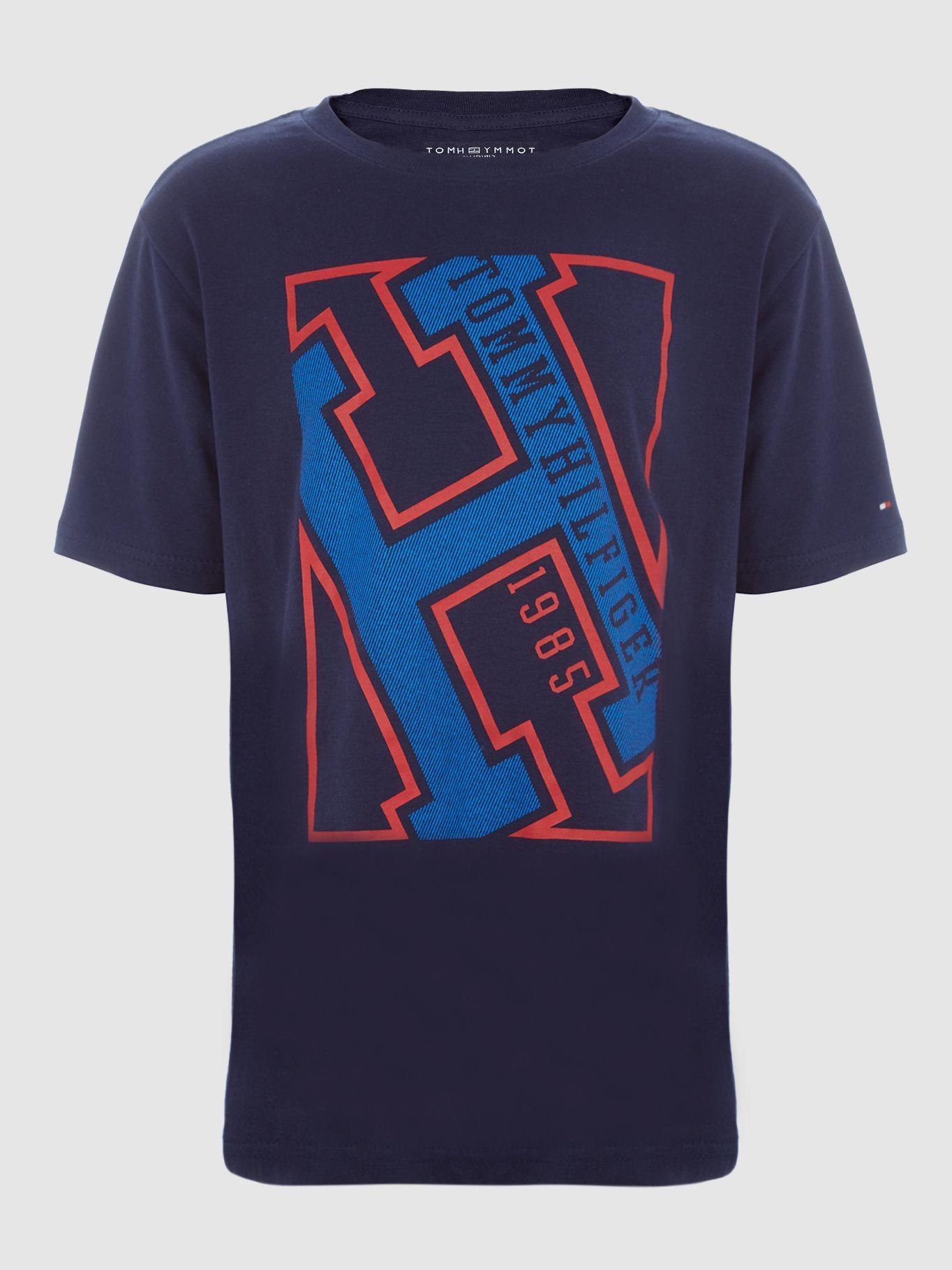 Polera Bov Graphic Logo Azul Tommy Hilfiger-0
