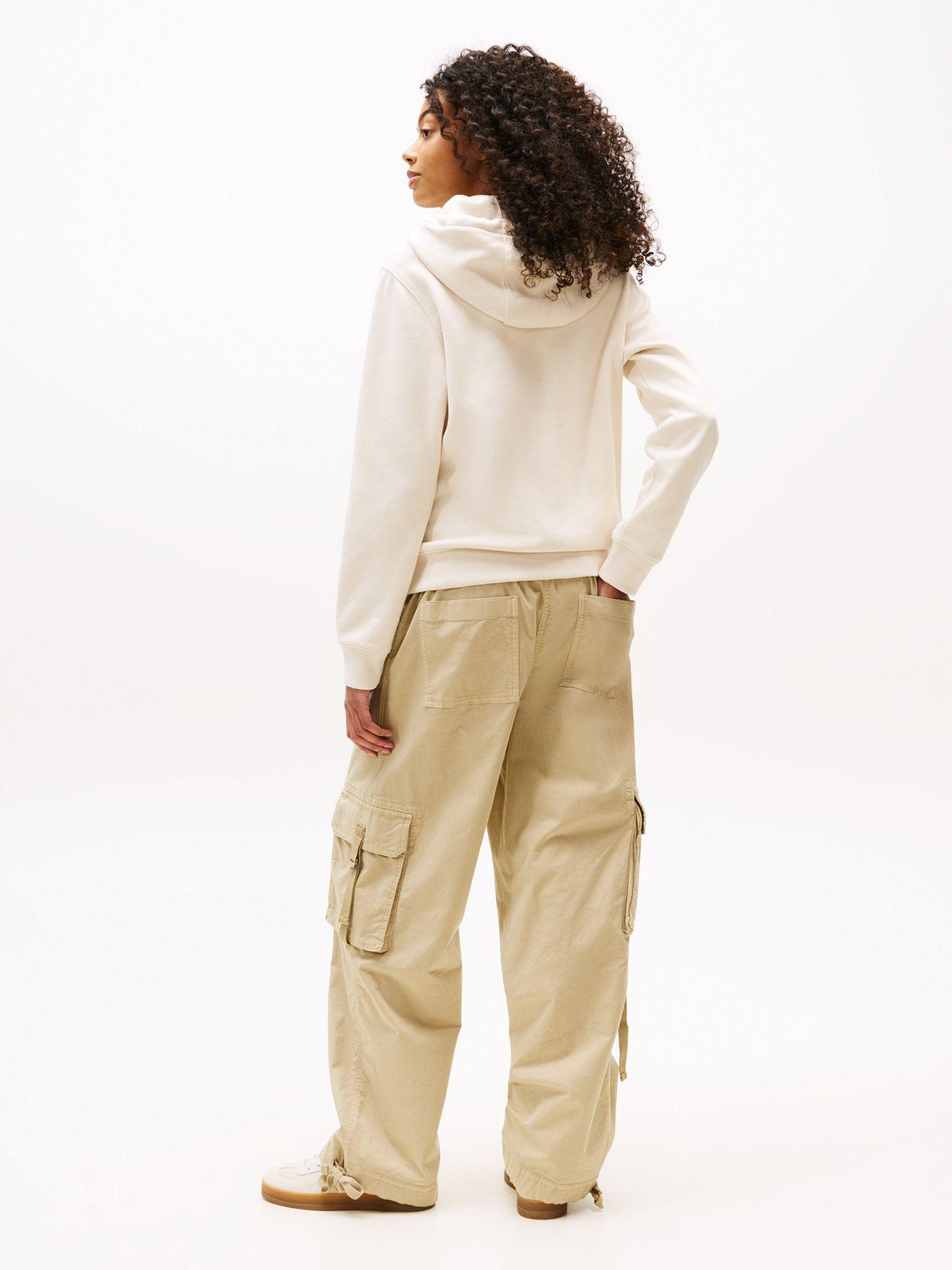 Polerón Hoodie Flag Logo Beige ACH Tommy Jeans-2