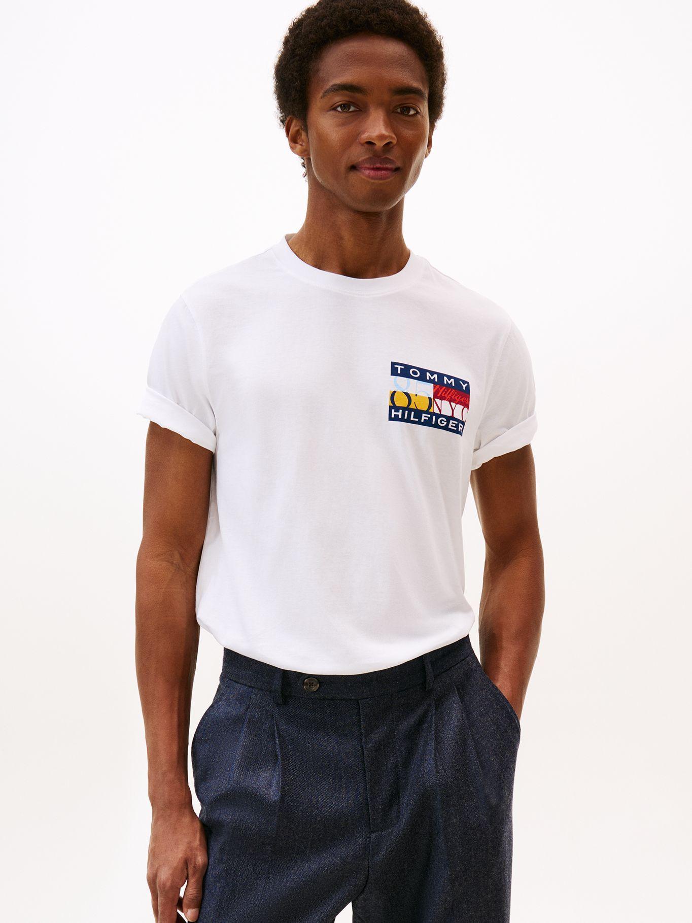Polera Colour Flag  Logo Blanco Tommy Hilfiger-0