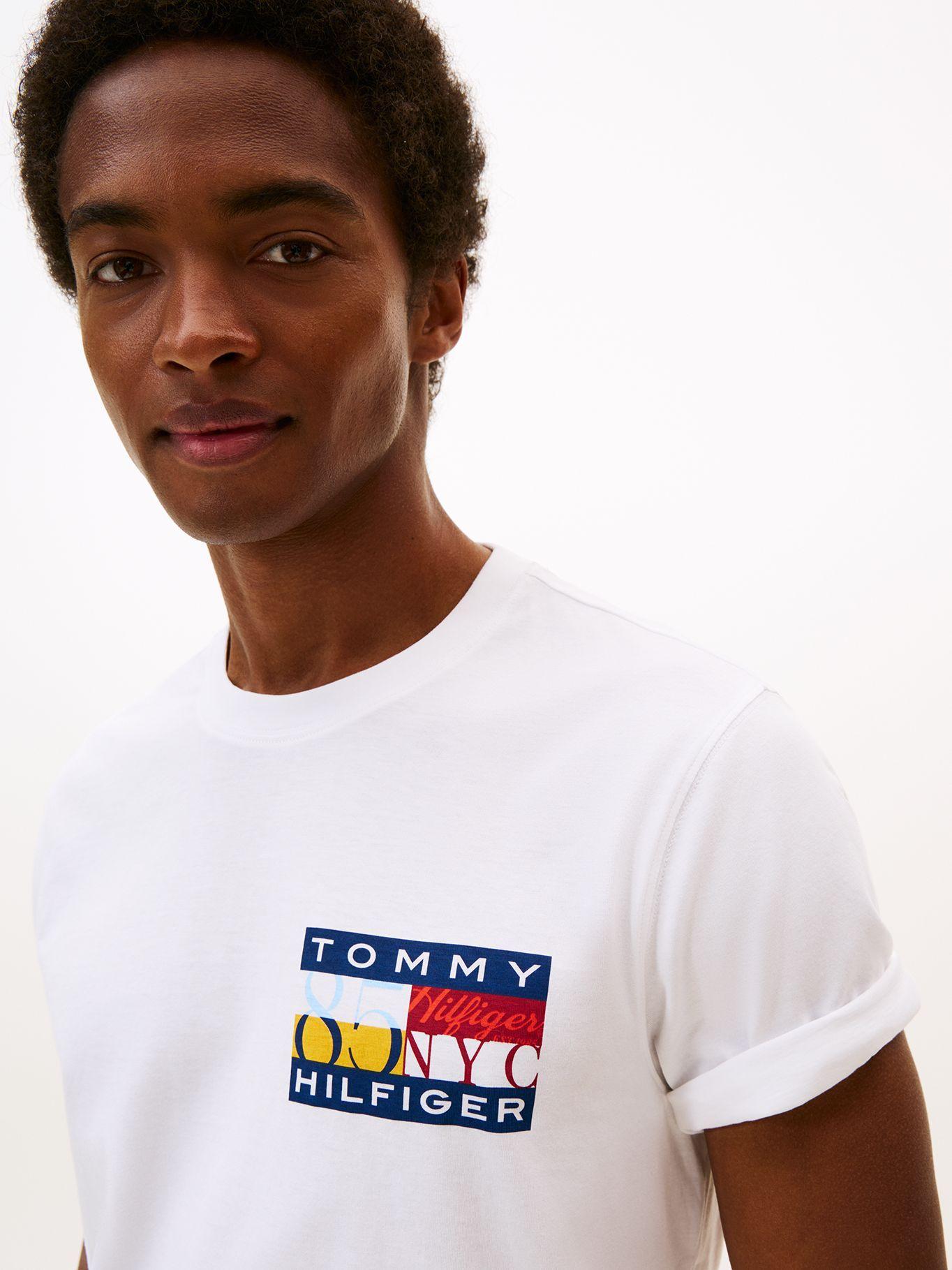 Polera Colour Flag  Logo Blanco Tommy Hilfiger-3