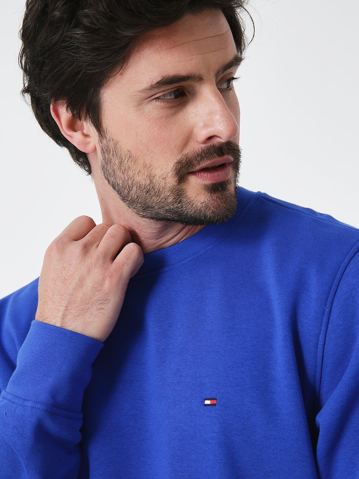 Polerón Essentials C-Neck Azul Tommy Hilfiger-3