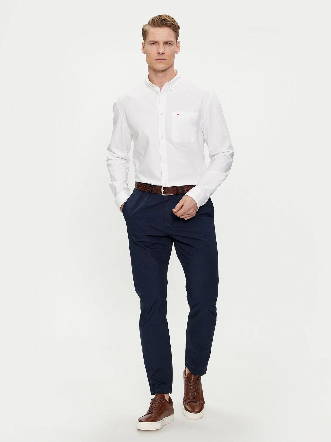 CAMISA OXFORD SOLID REGULAR FIT BLANCO TOMMY JEANS-1