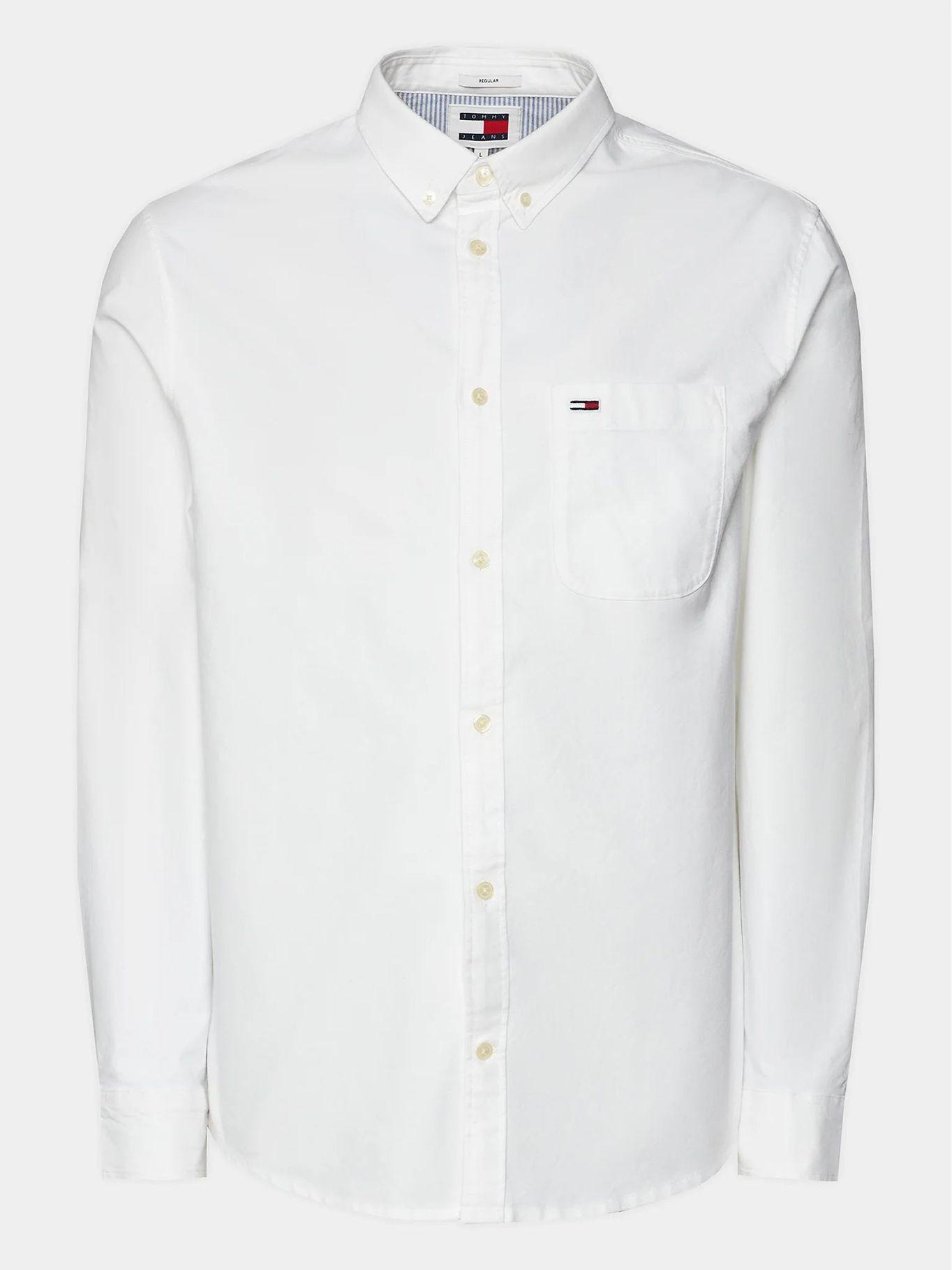 CAMISA OXFORD SOLID REGULAR FIT BLANCO TOMMY JEANS-5