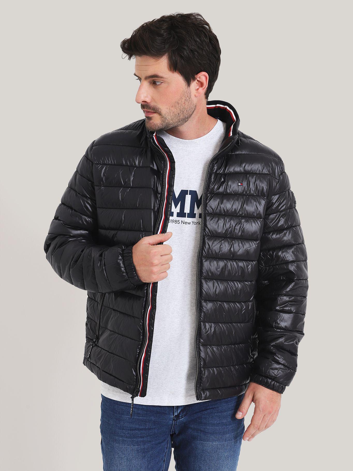 Parka Polished Con Logo Negro Tommy Hilfiger-0