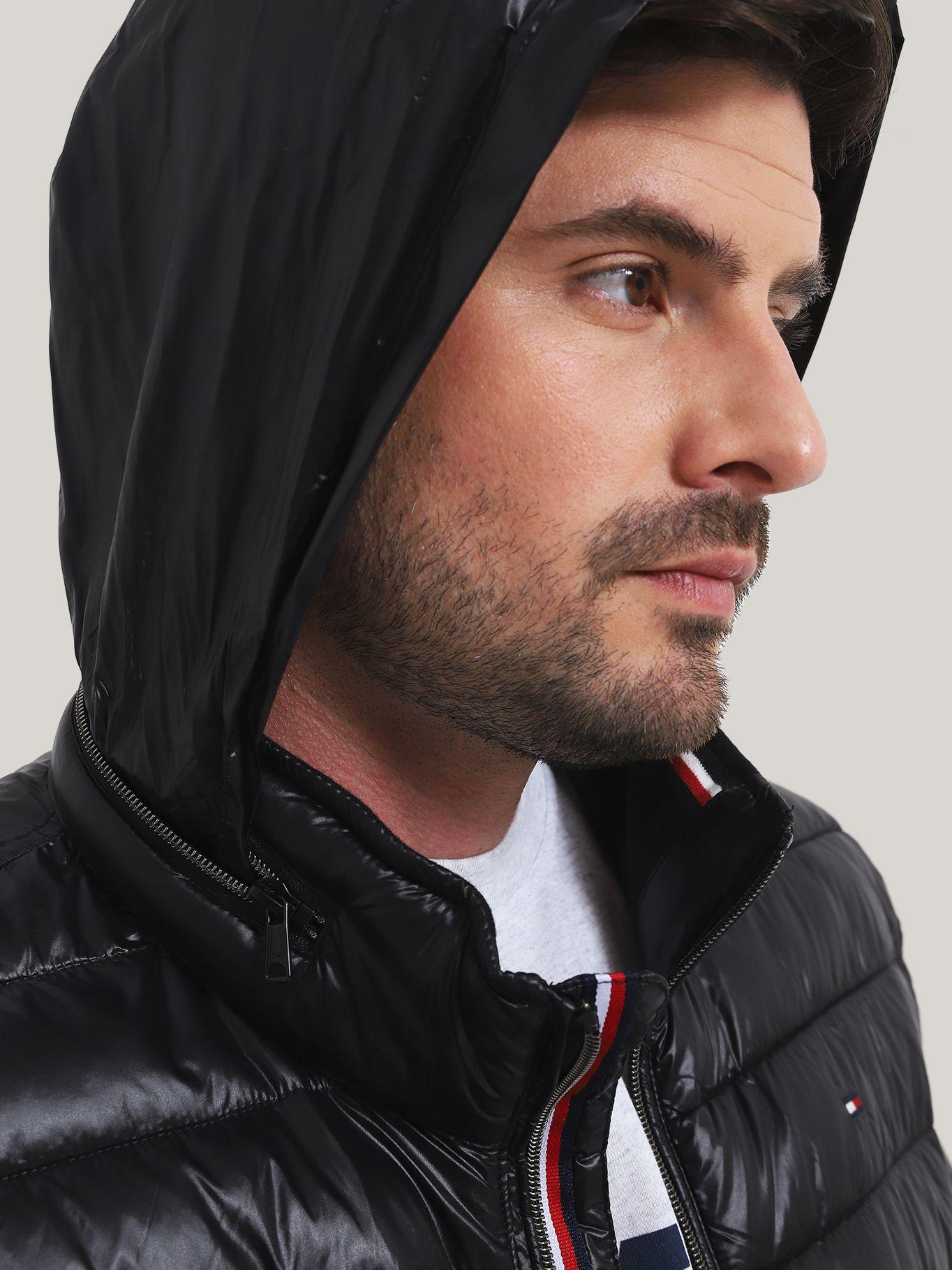 Parka Polished Con Logo Negro Tommy Hilfiger-3