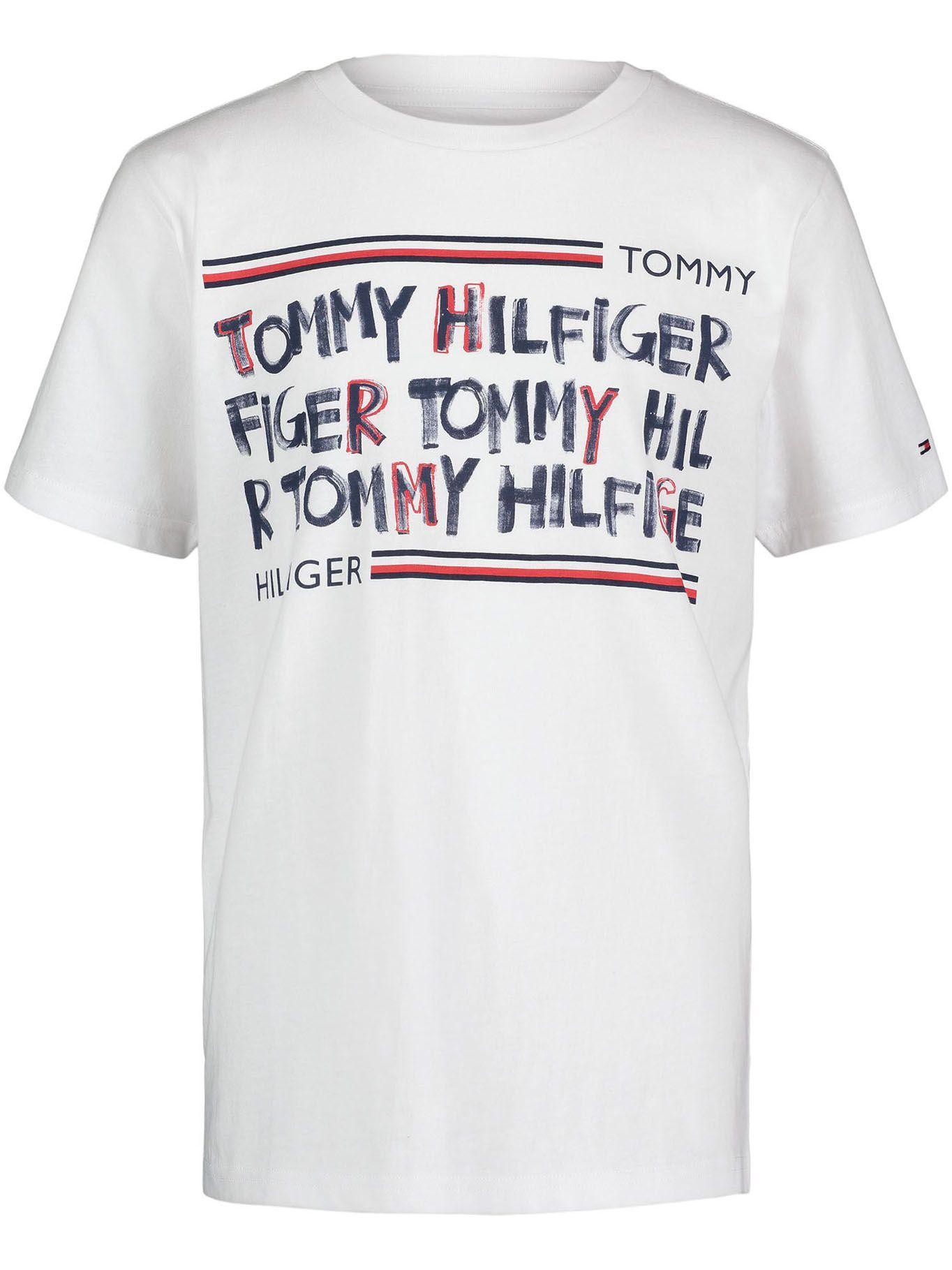 Polera Con Logo Grafiti Blanco Tommy Hilfiger-0