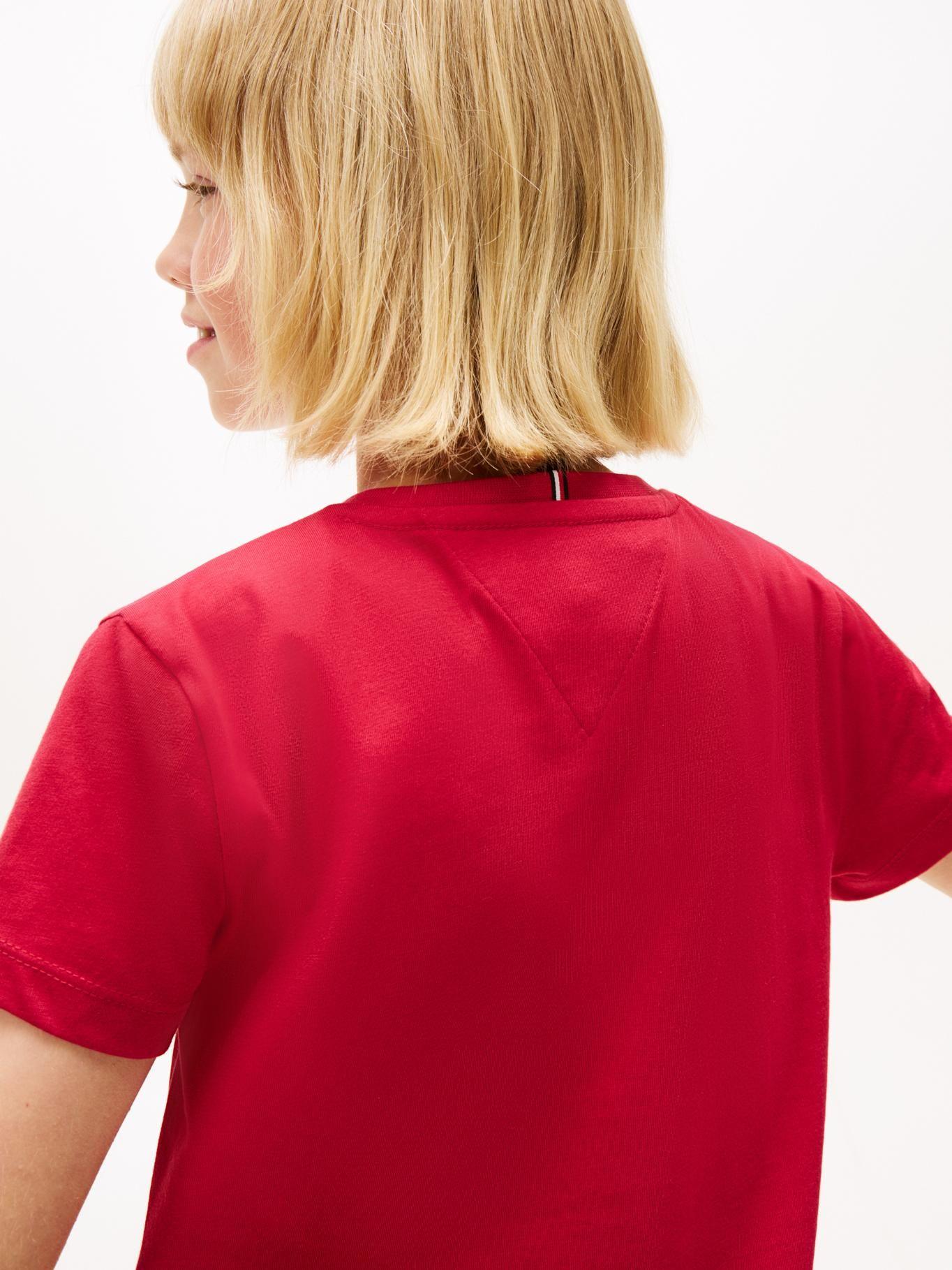 Polera Con Logo Script Rojo Tommy Hilfiger-3