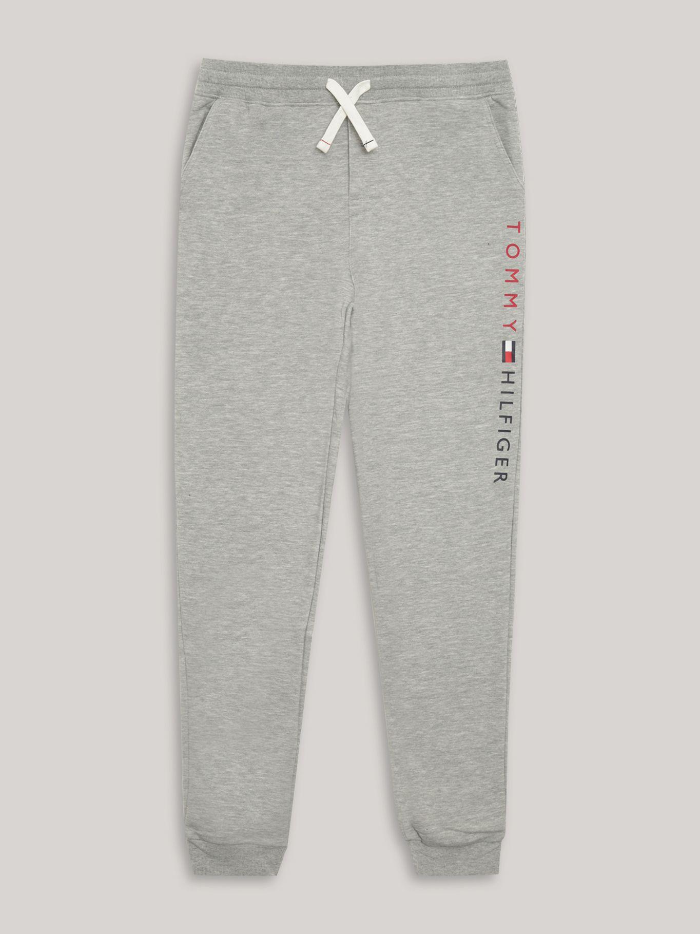 Jogger De Niño Solid Logo Estampado Gris Tommy Hilfiger-0