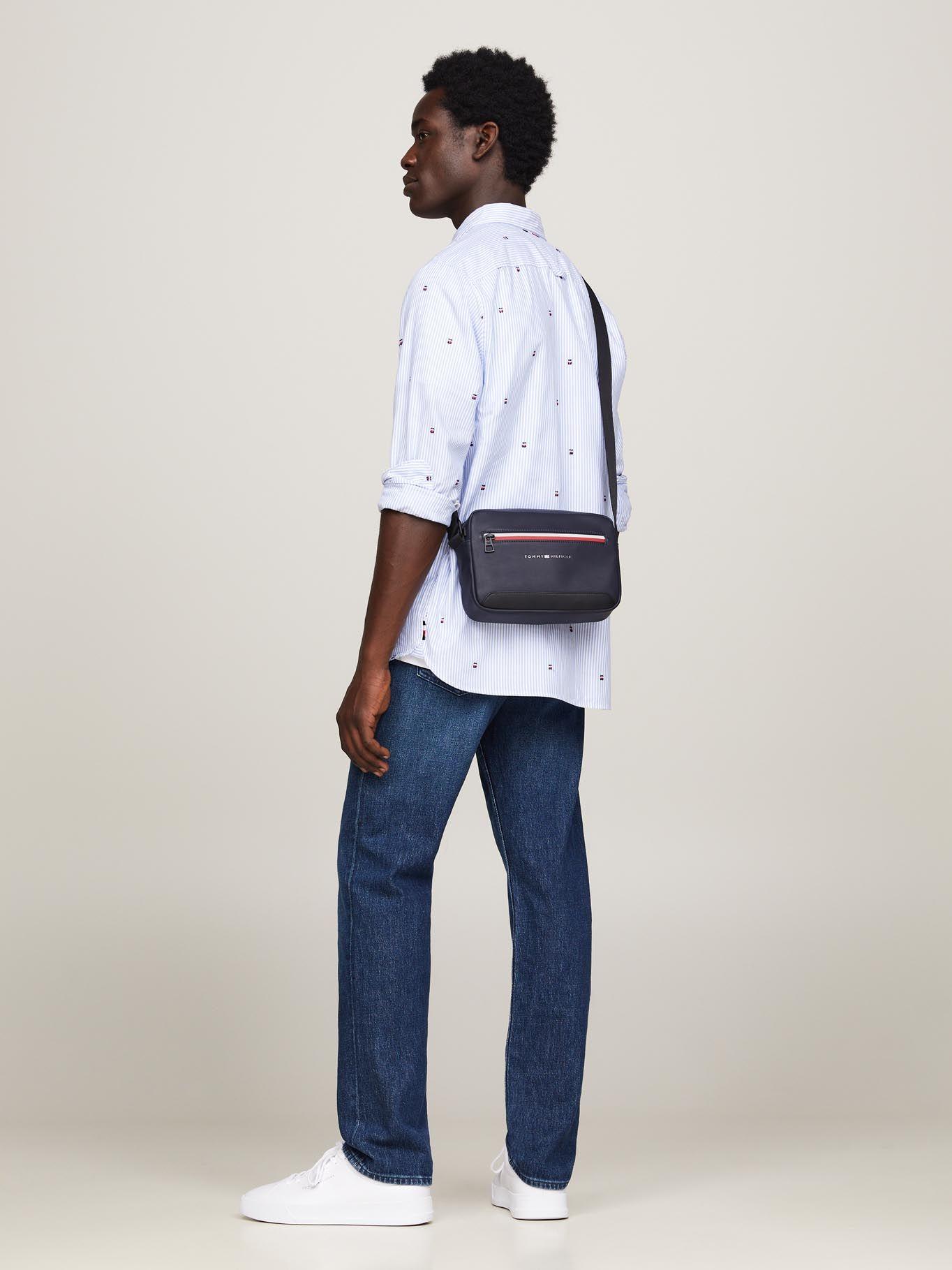 Bolso Essential Global Stripe Azul Tommy Hilfiger-1