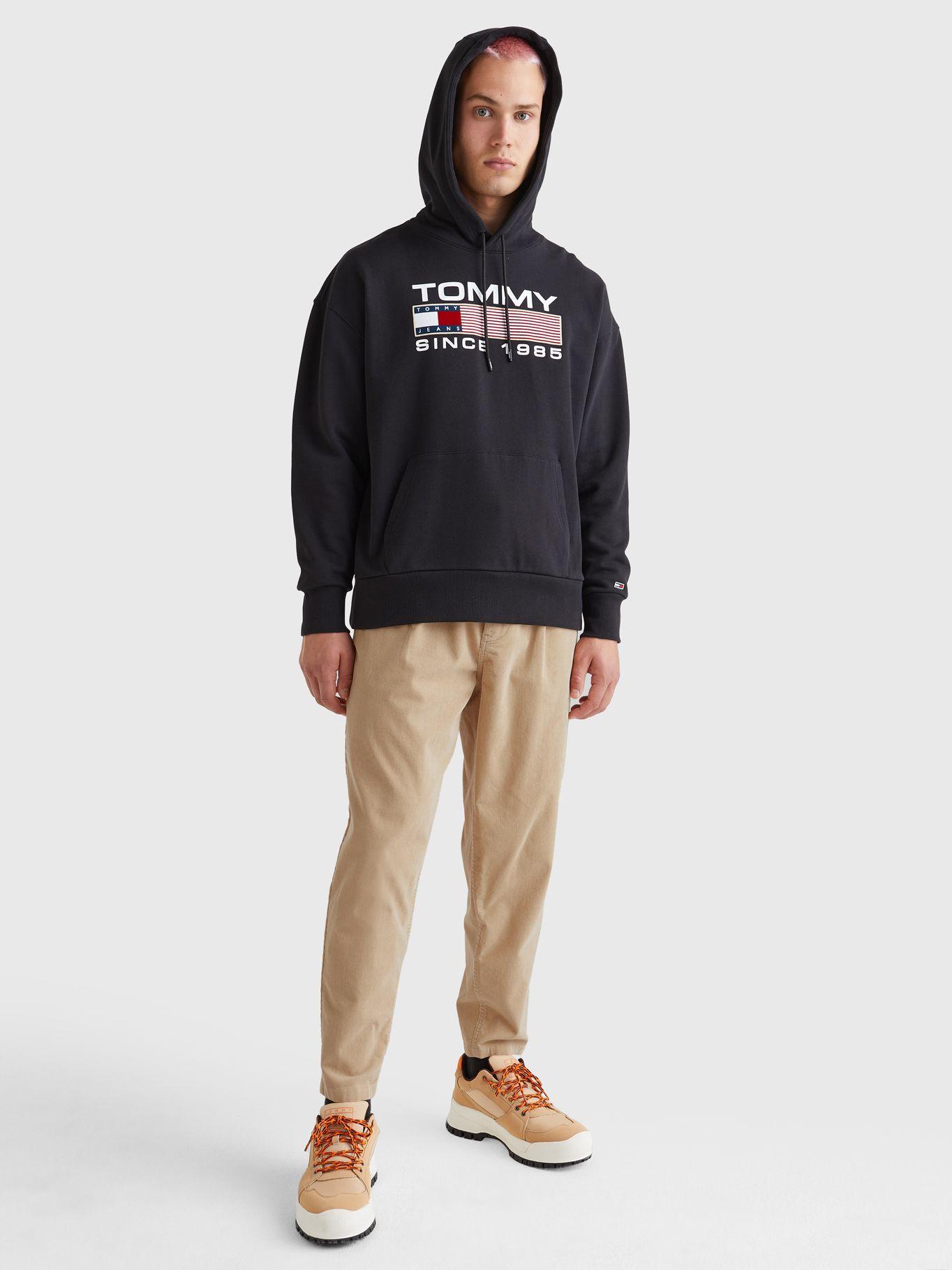 Polerón Hoodie Athletic Con Logo Negro Tommy Jeans-1
