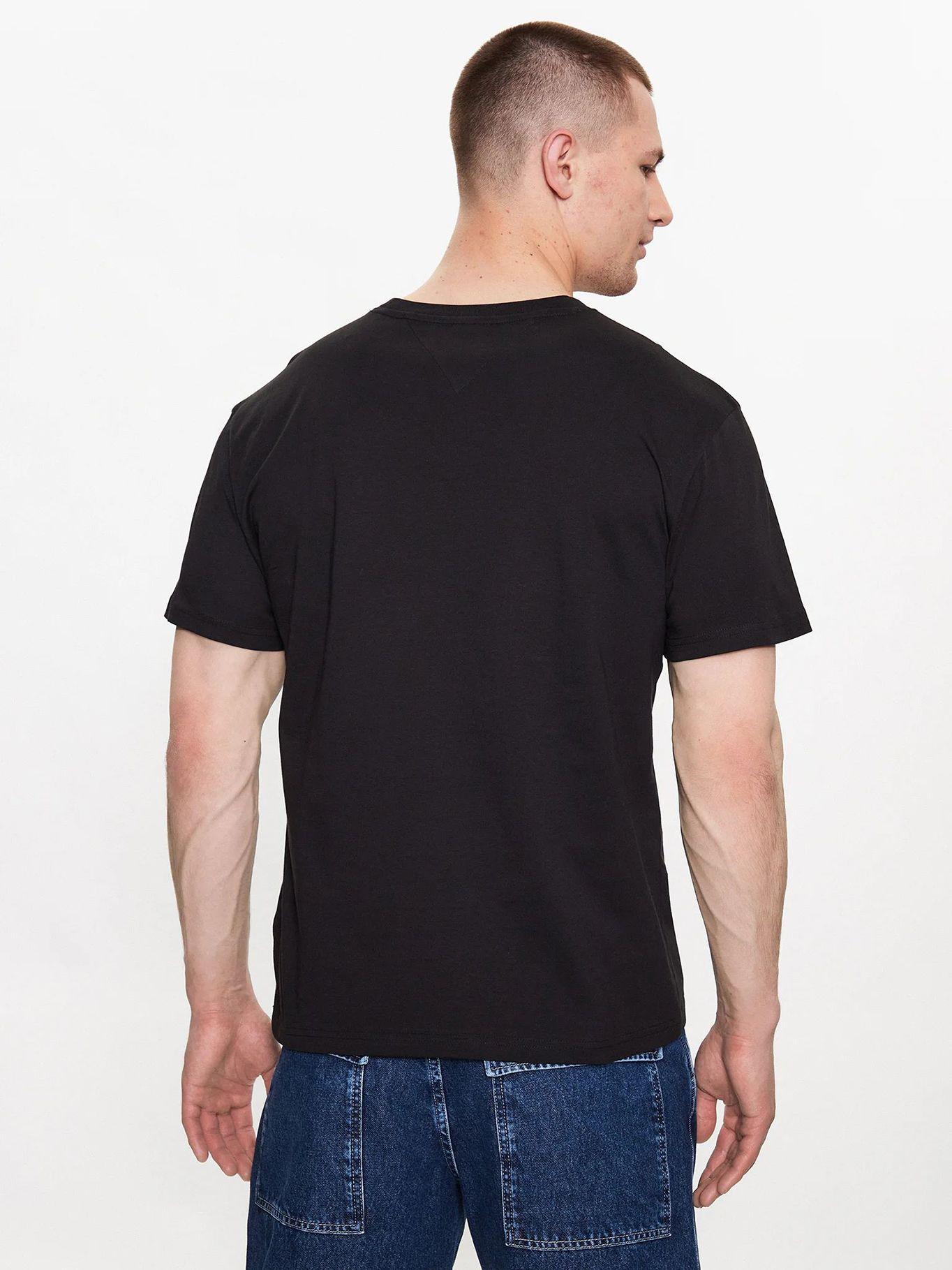 Polera Regular Small Logo Negro Tommy Jeans-2
