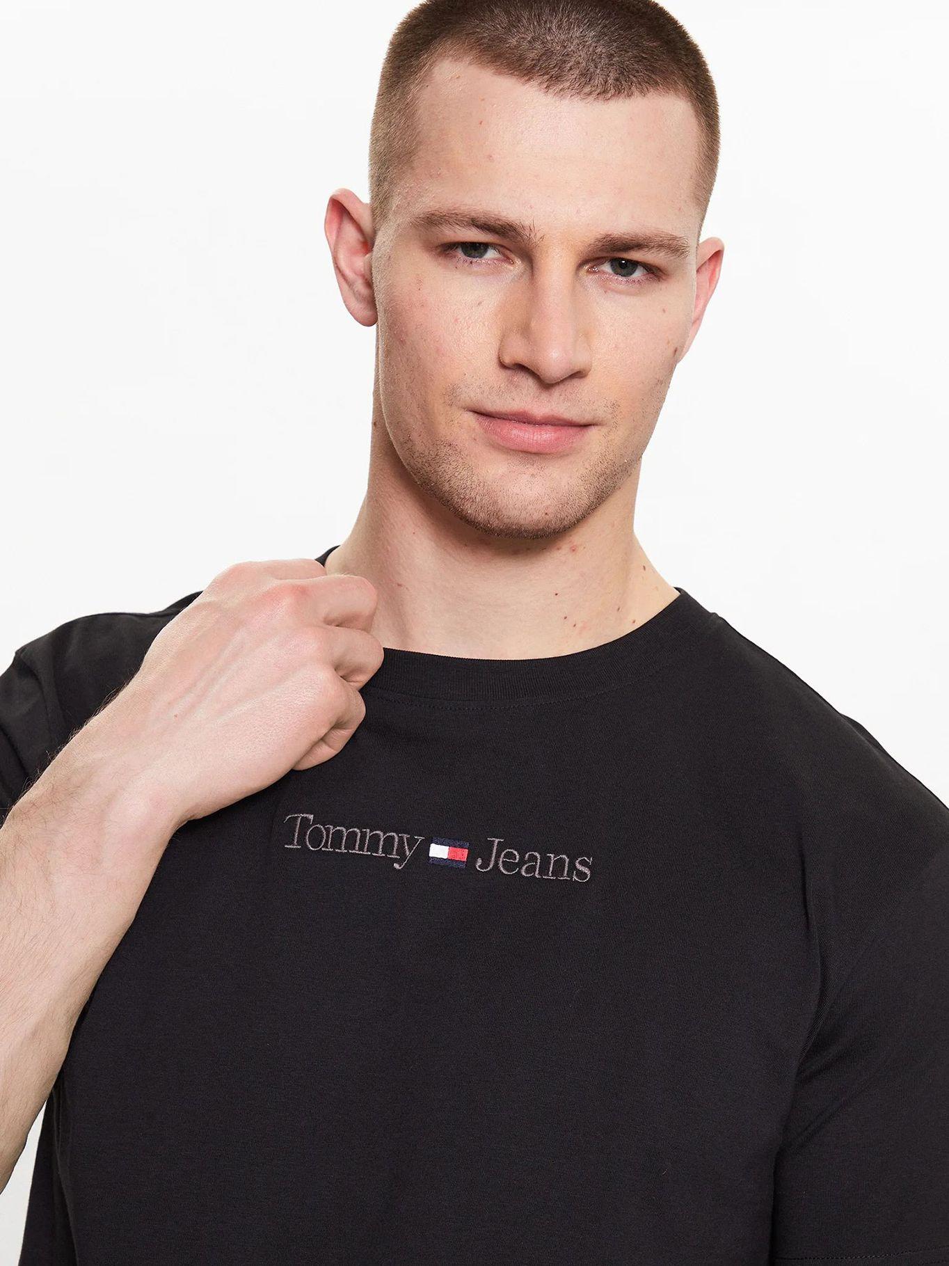 Polera Regular Small Logo Negro Tommy Jeans-3