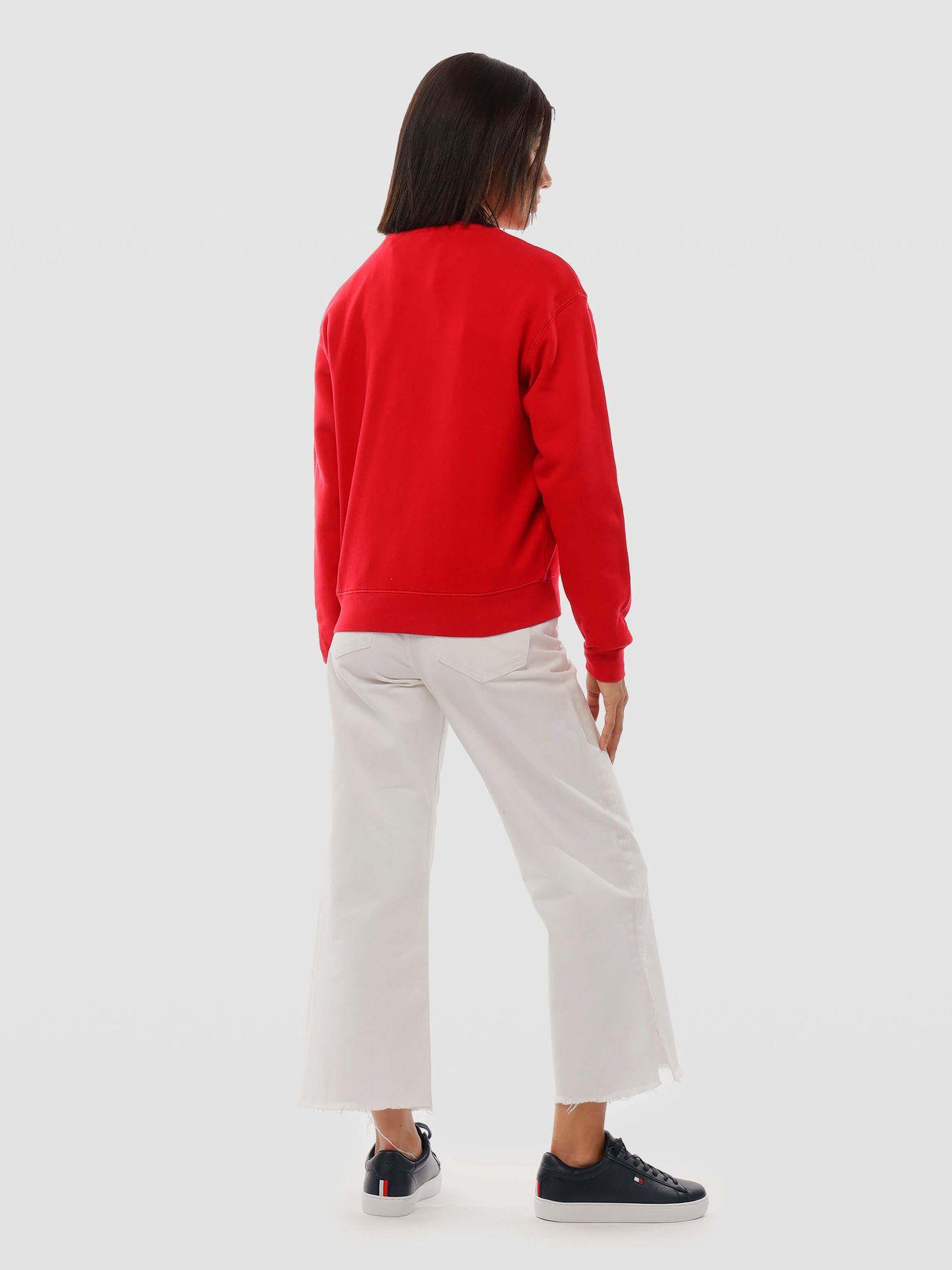 Polerón Contrast Flag Logo Rojo Tommy Hilfiger-2