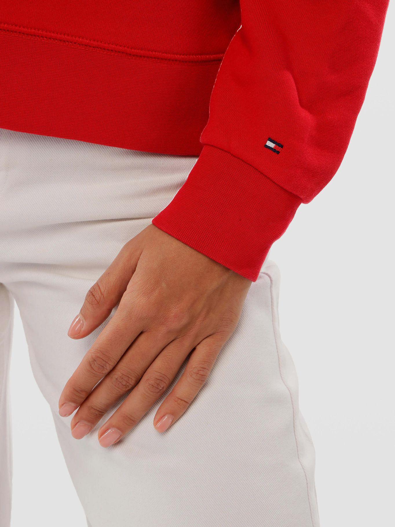 Polerón Contrast Flag Logo Rojo Tommy Hilfiger-3