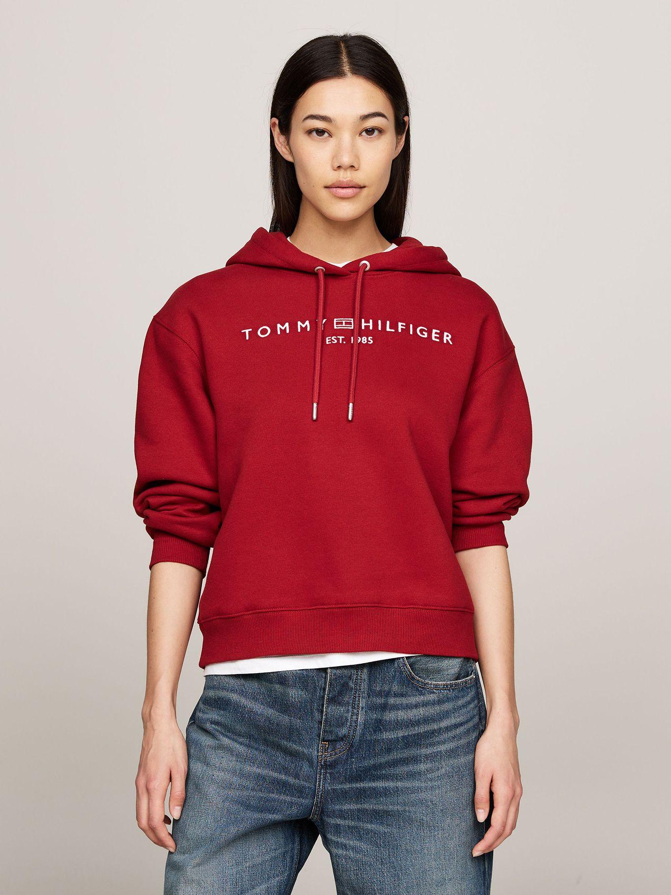 Polerón Hoodie Logo Bordado XXN Rojo Tommy Hilfiger-0