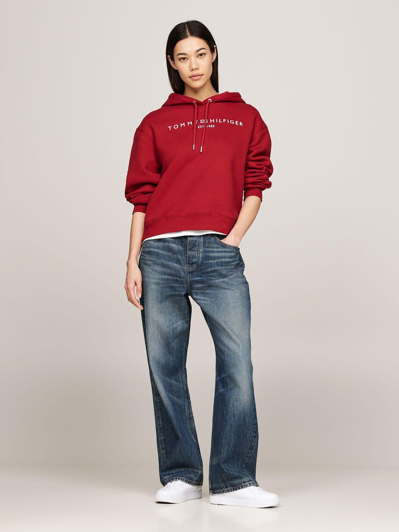 Polerón Hoodie Logo Bordado XXN Rojo Tommy Hilfiger-1